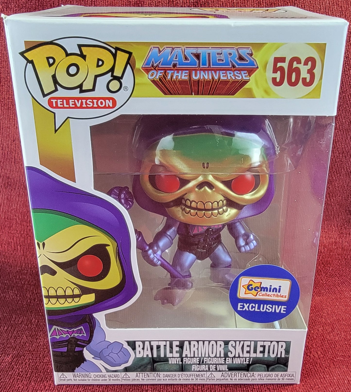 Battle armor skeletor gemini exclusive funko  # 563 (nib)
With pop protector