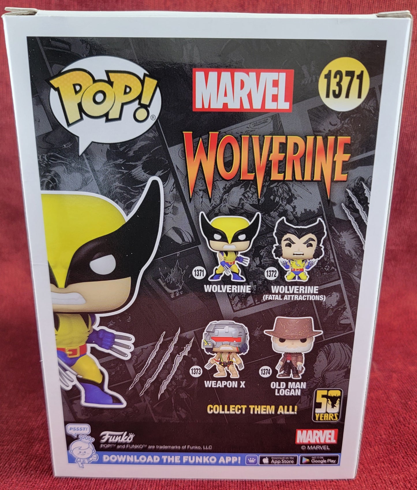 Wolverine funko # 1371 (nib)
With pop protector