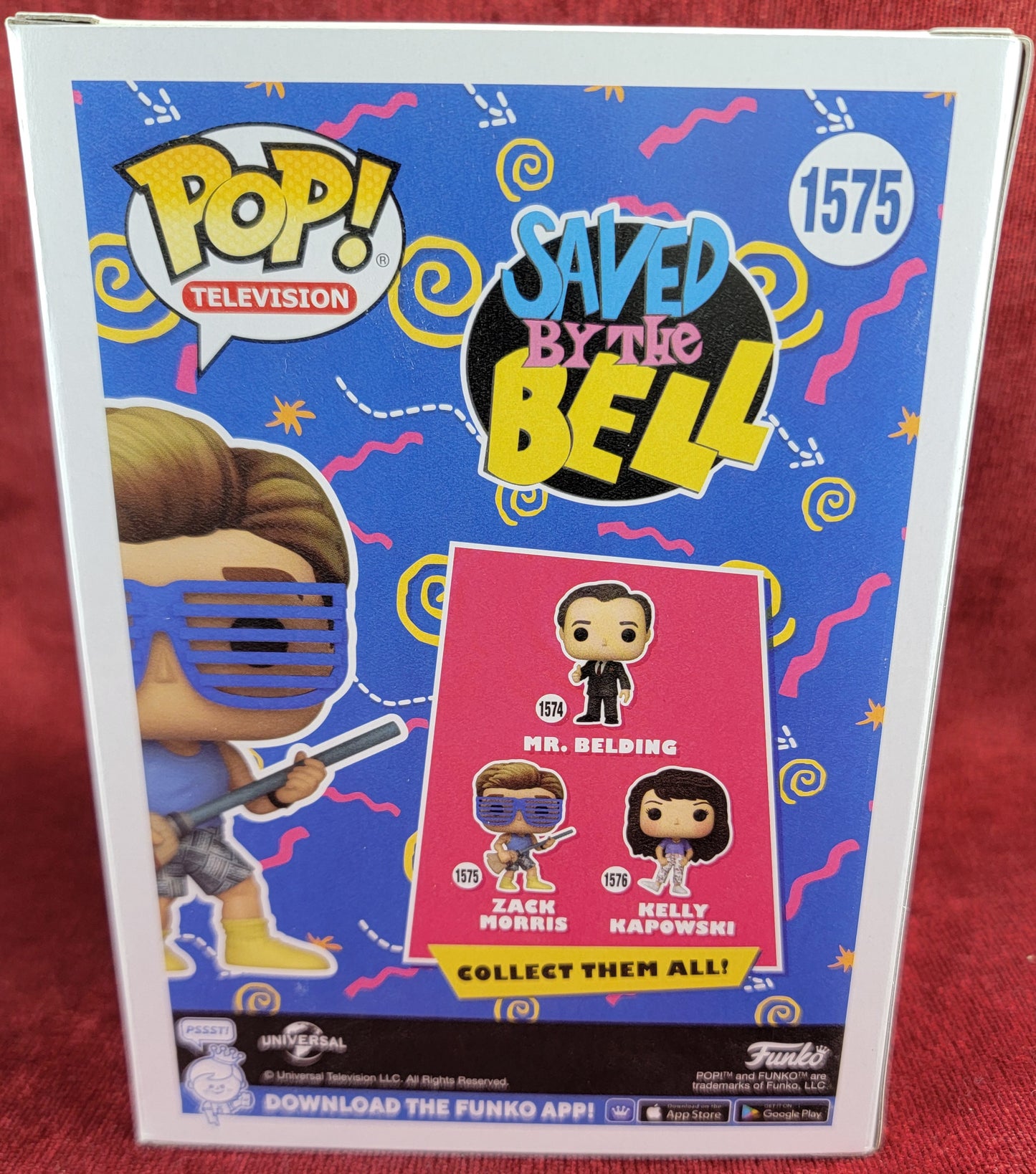 Zack Morris funko # 1575 (nib)
With pop protector