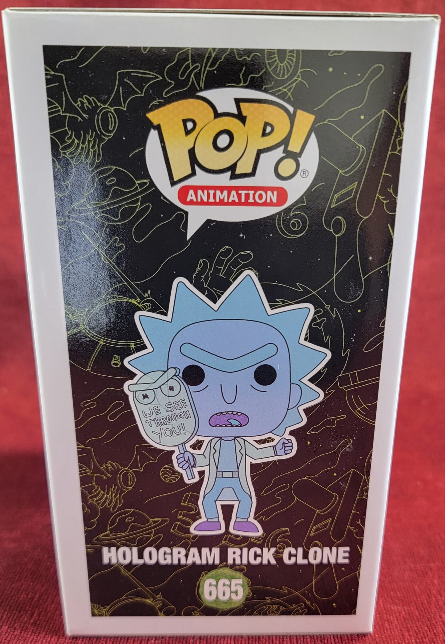 Hologram Rick Clone amazon exclusive funko # 665 (nib)
With pop protector