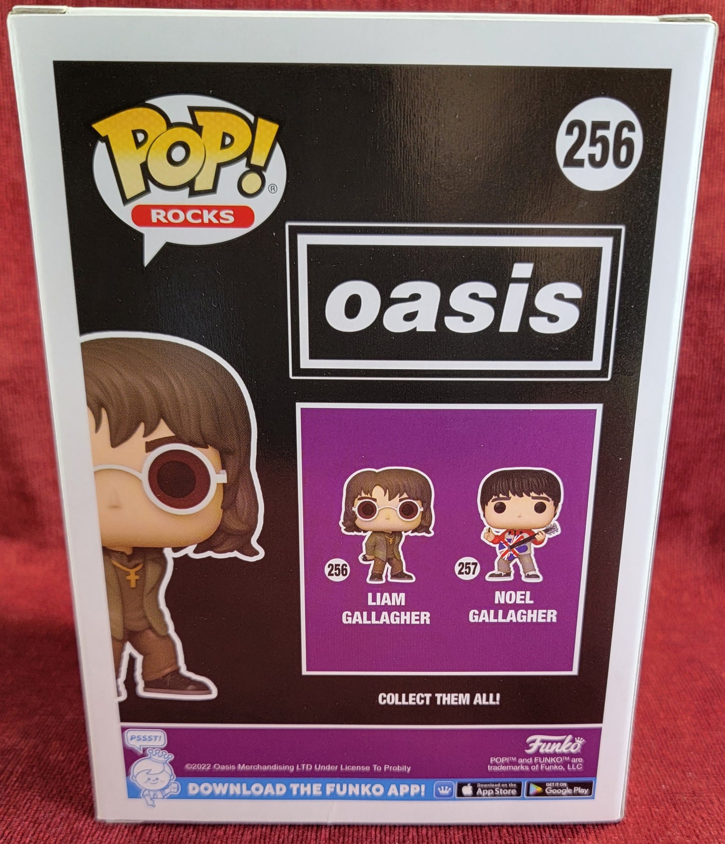 Liam Gallagher funko # 256 (nib)
With pop protector