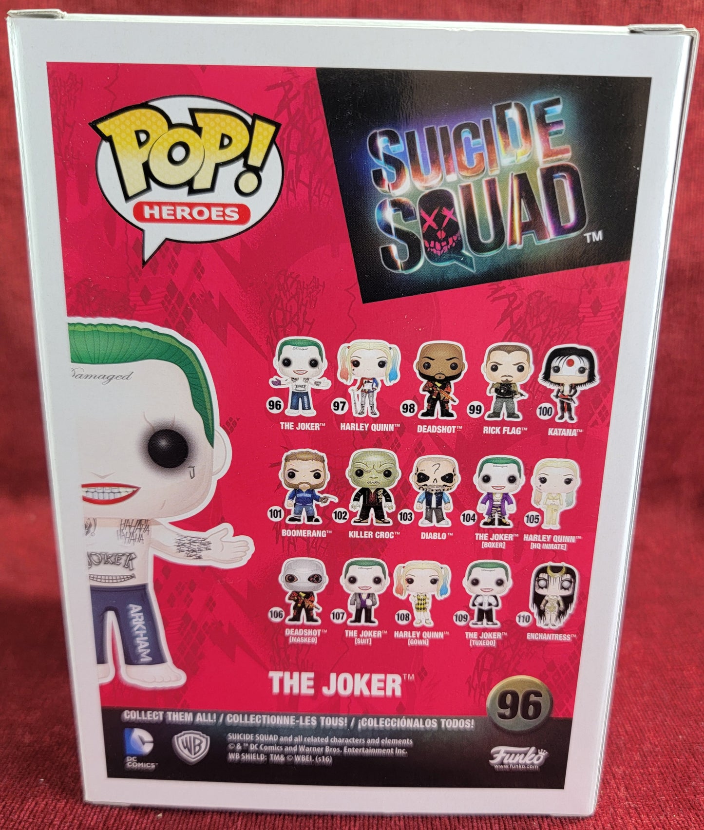 The joker funko # 96 (nib)
With pop protector