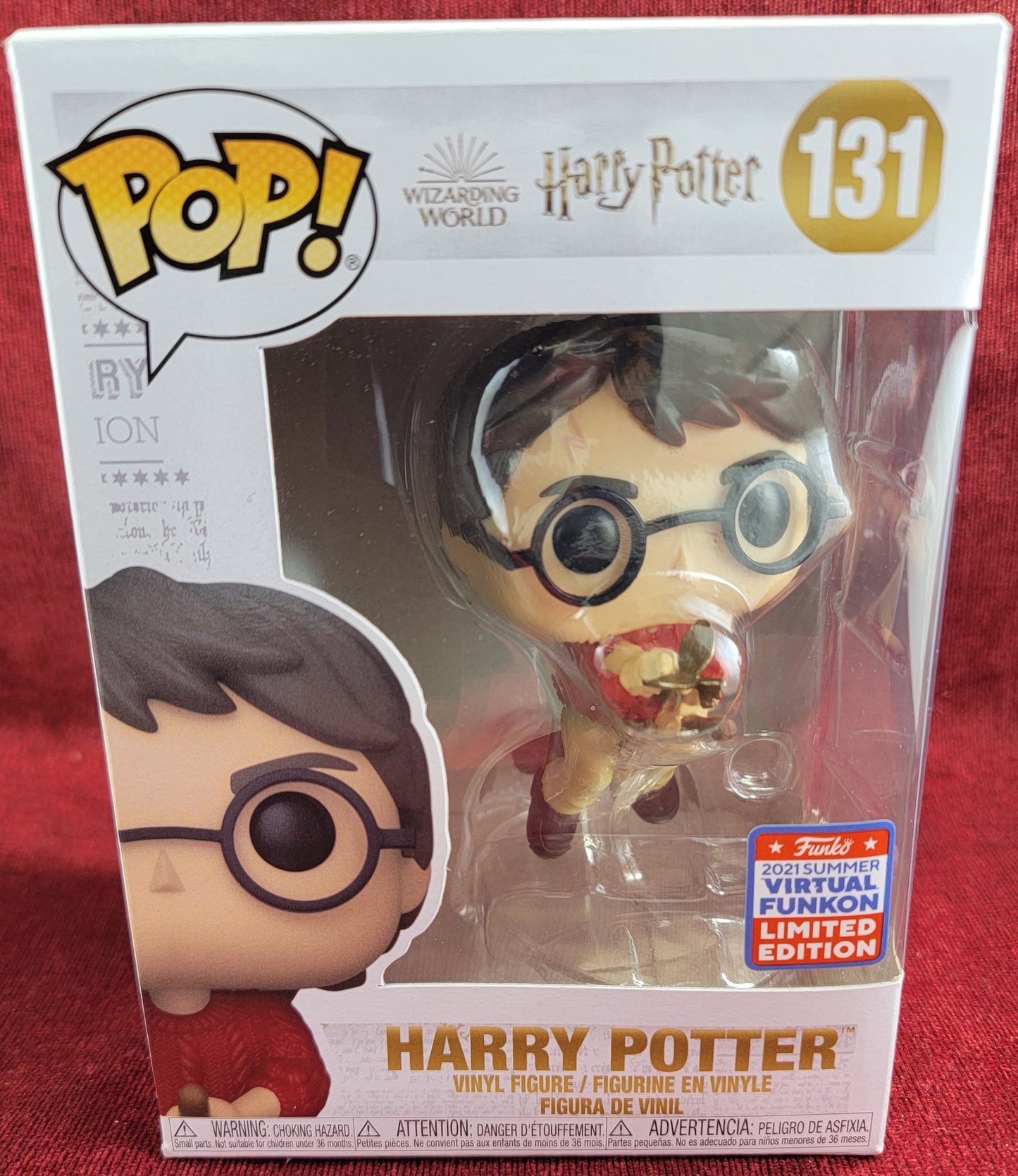 Harry Potter 2021 summer virtual con funko # 131 (with pop protector)