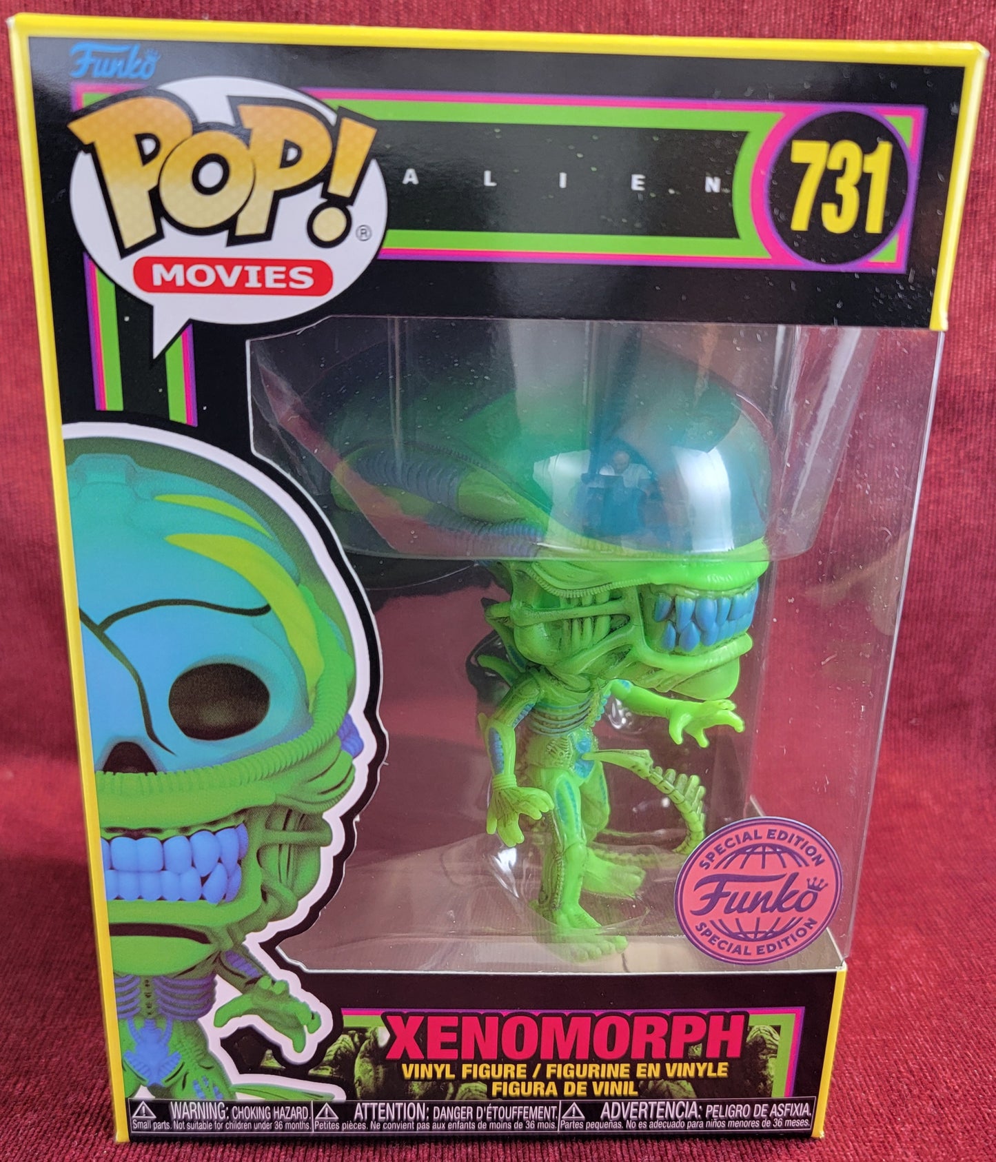 Xenomorph hot topic scare fair 2023 exclusive funko # 731 (nib)
With pop protector