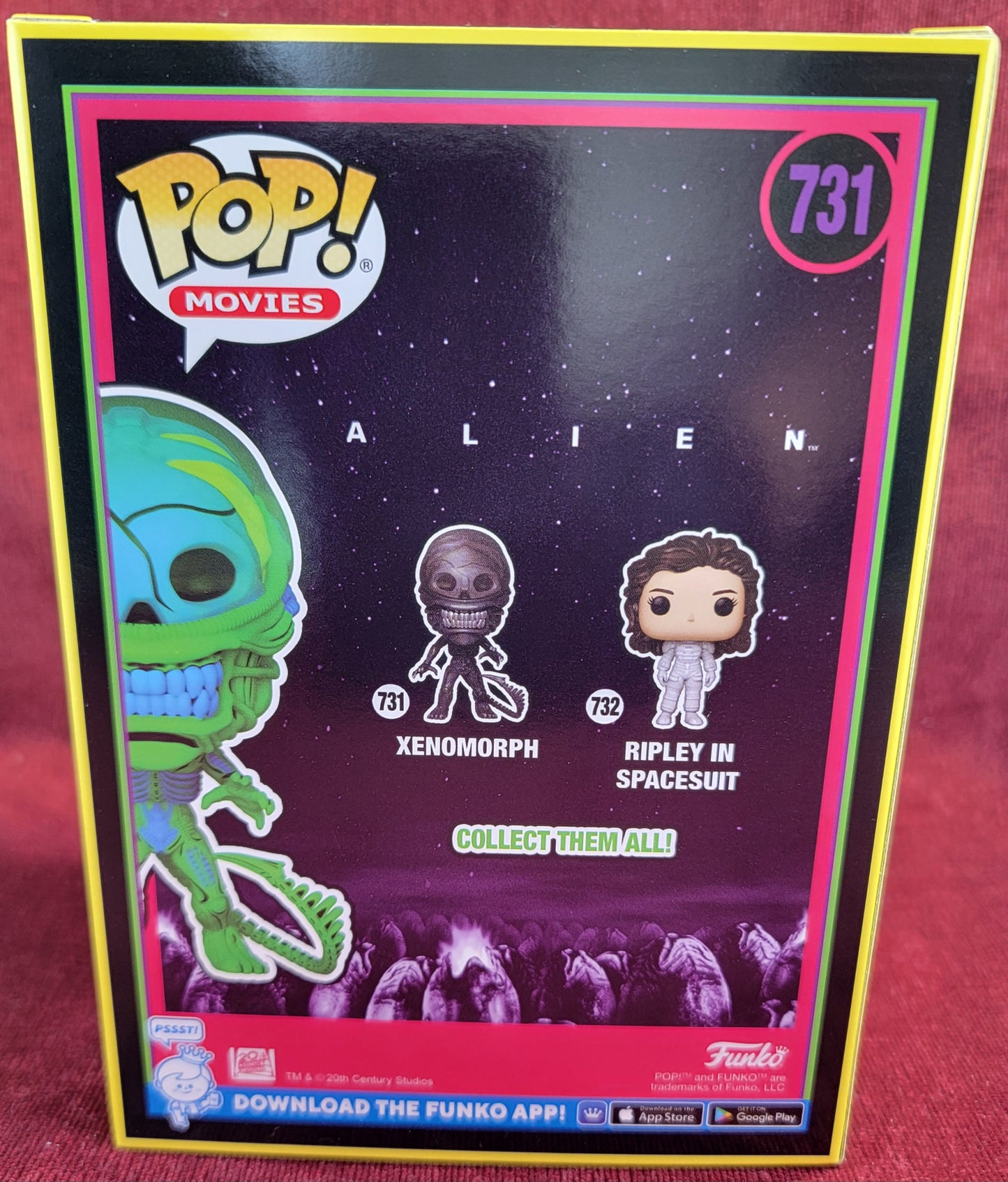 Xenomorph hot topic scare fair 2023 exclusive funko # 731 (nib)
With pop protector