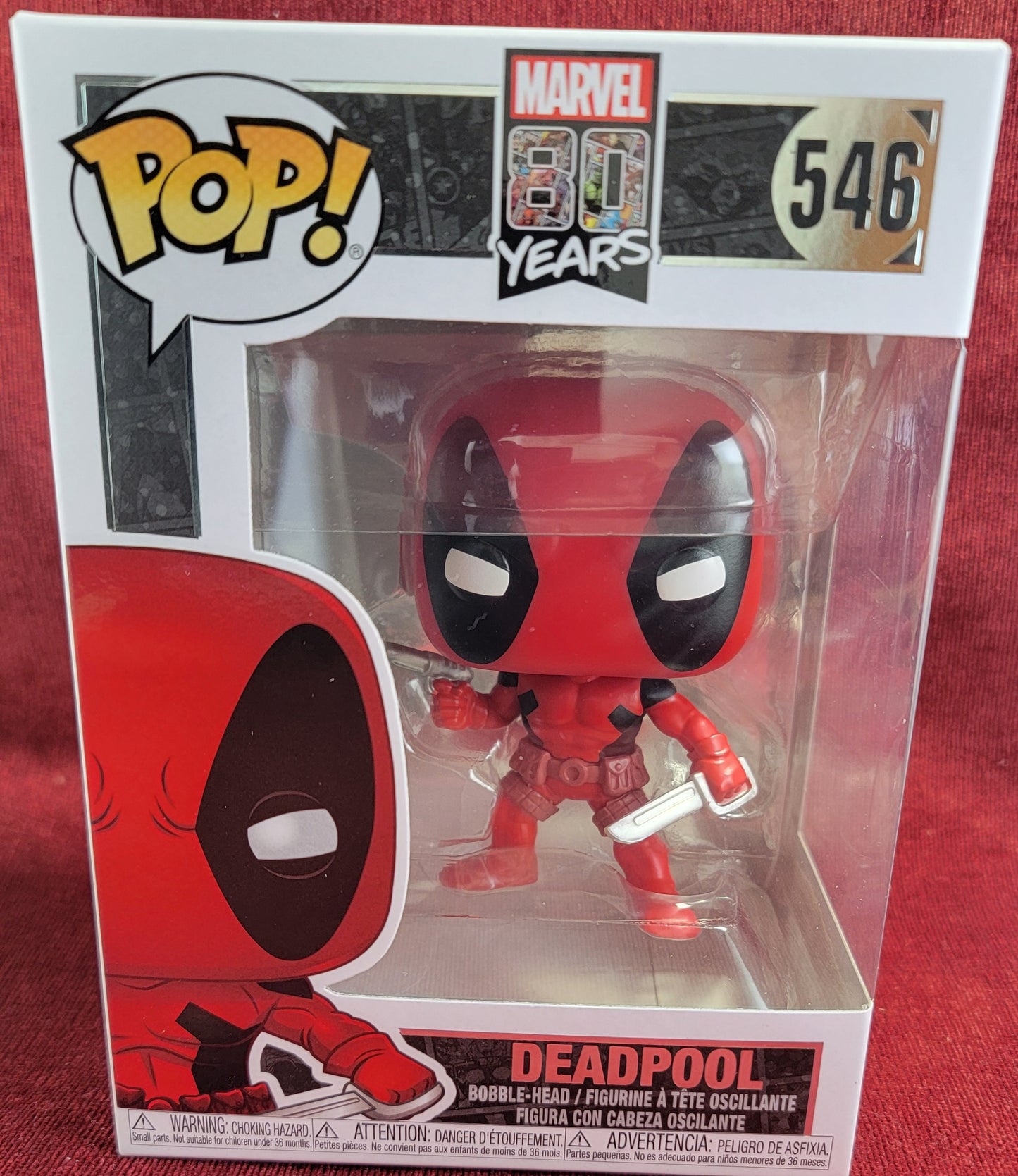 Deadpool # 546 funko (nib)
With pop protector