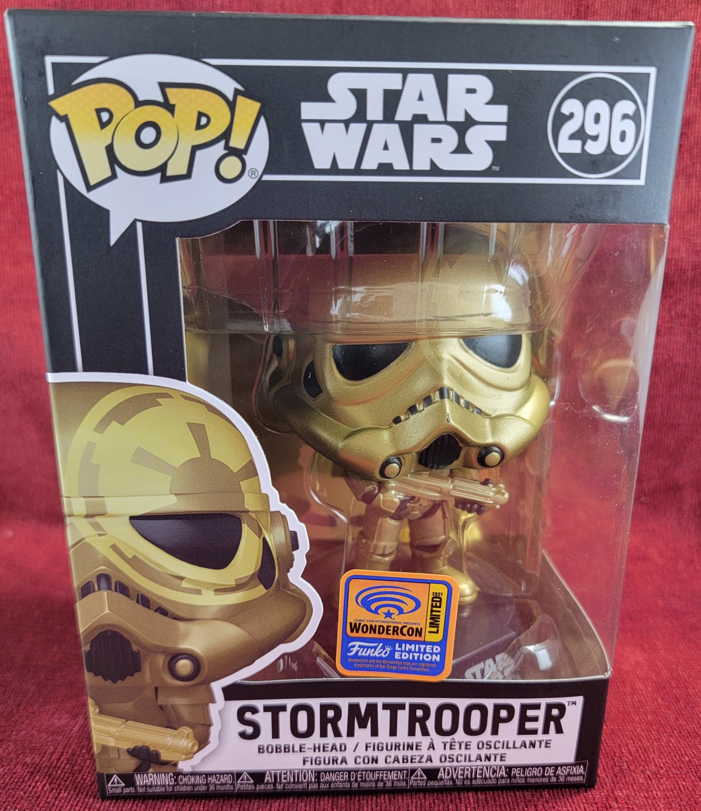 Stormtrooper wondercon exclusive funko # 296 (nib) With pop protector