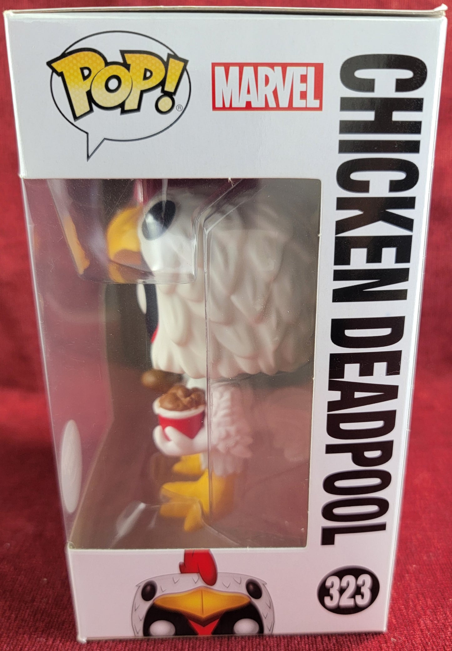 Chicken deadpool Treasure truck exclusive funko # 323 (nib)
With pop protector