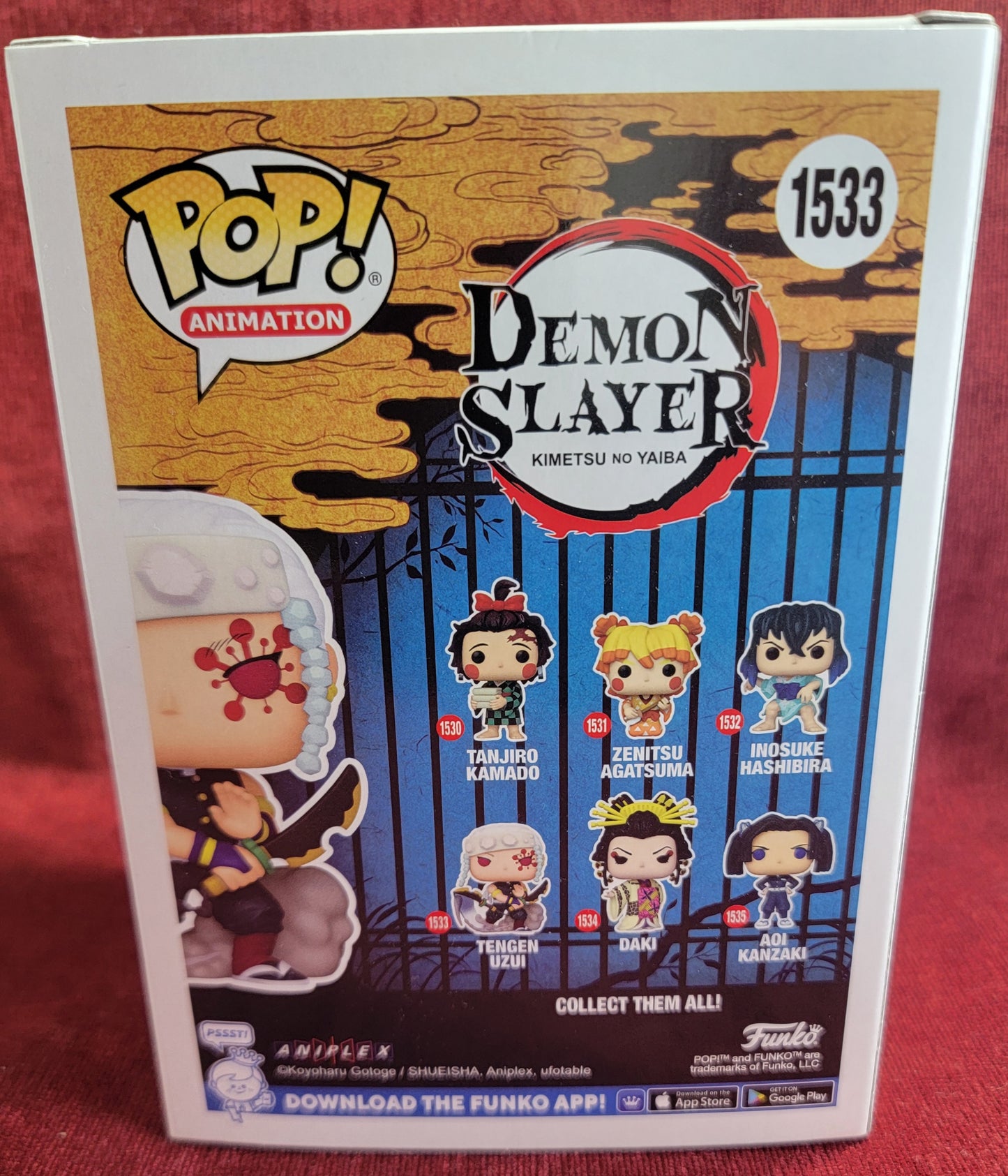 Tengen uzui chase exclusive funko # 1533 (nib)
With pop protector