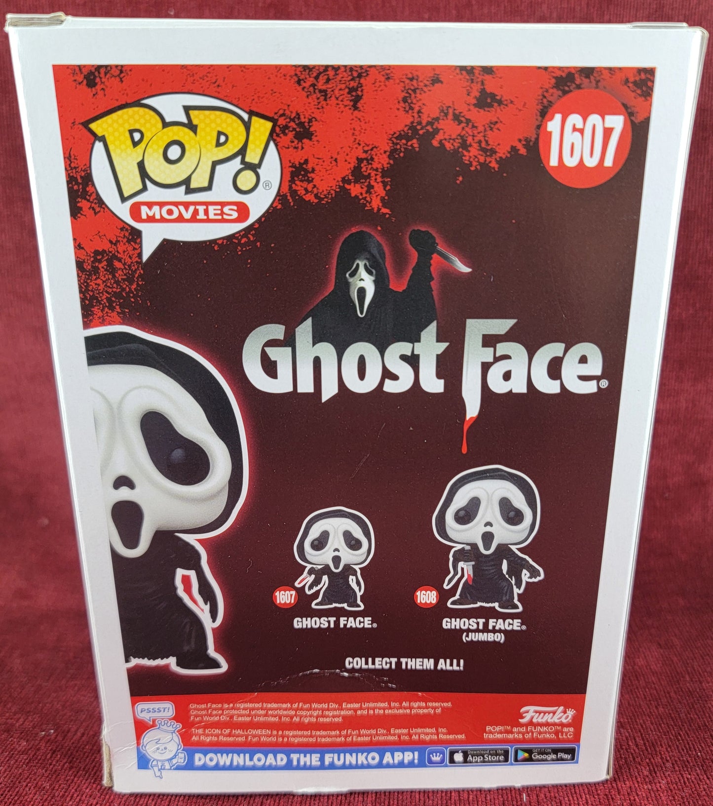 Ghost face amazon exclusive funko # 1607 (nib)
With pop protector