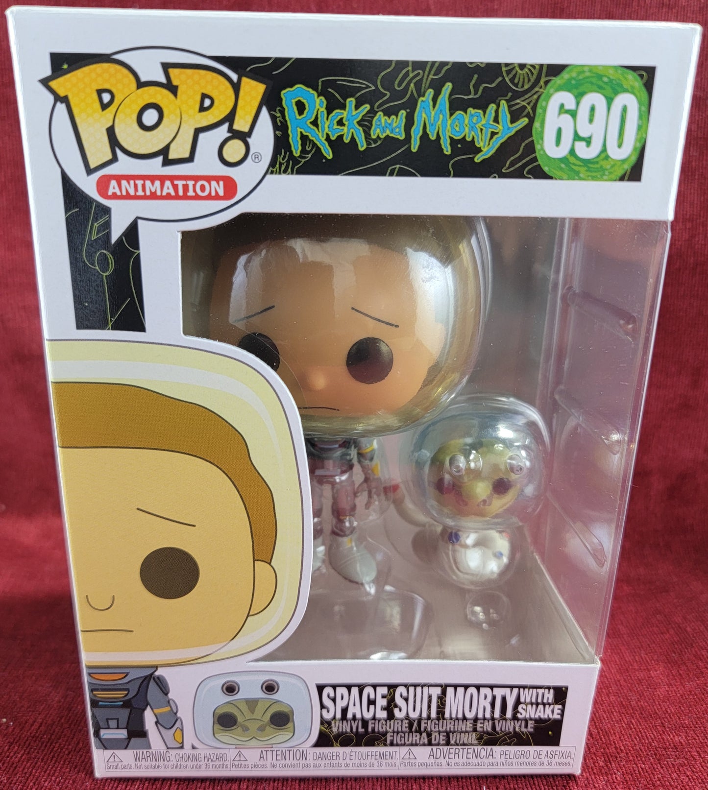 Space suit morty with snake funko # 690 (nib)
With pop protector