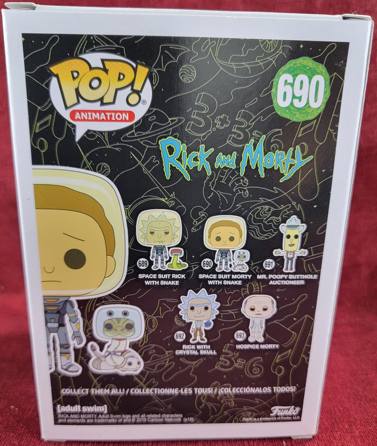 Space suit morty with snake funko # 690 (nib)
With pop protector