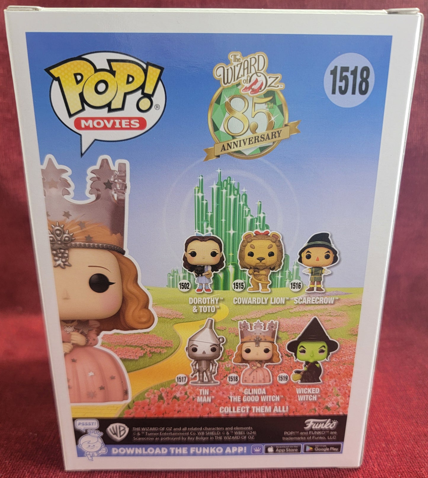 Glinda the good witch funko # 1518 (nib)
With pop protector