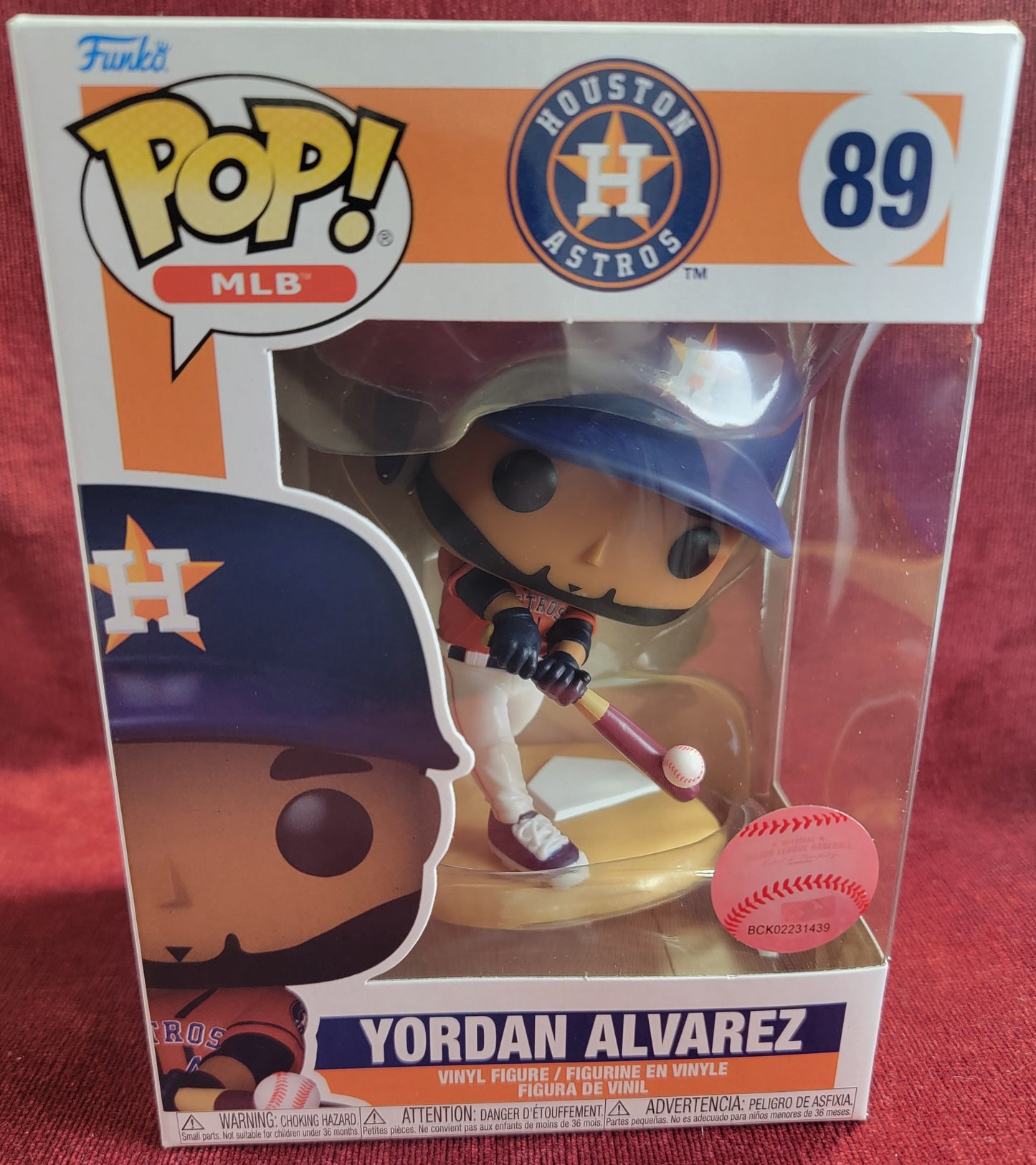 Yordan Alvarez funko # 89 (nib)
With pop protector