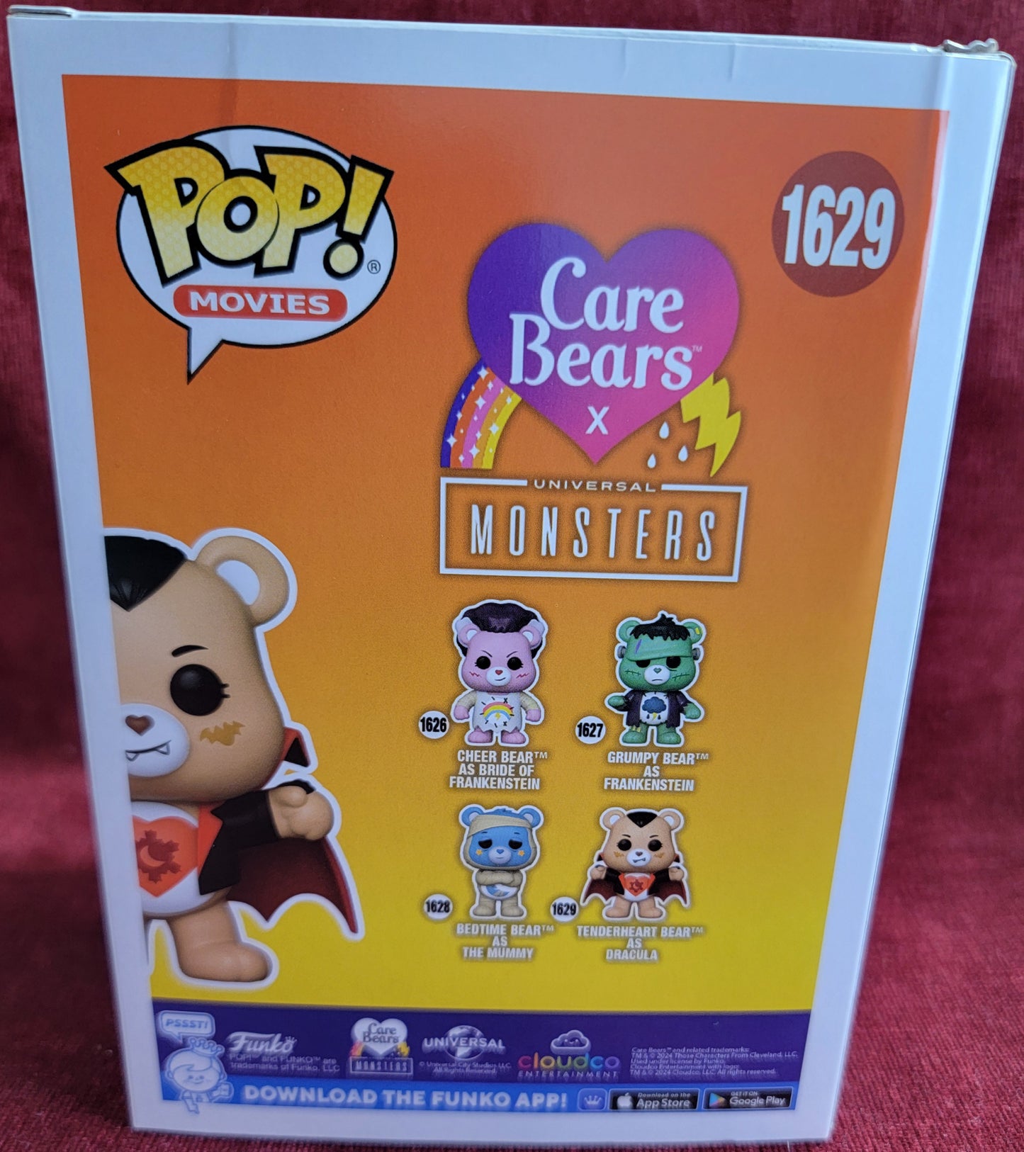 Tenderheart bear as Dracula funko # 1629 (nib)
With pop protector