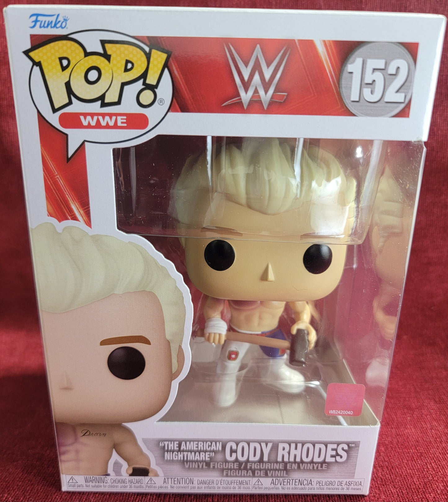 Cody Rhodes funko # 152 (nib)
With pop protector