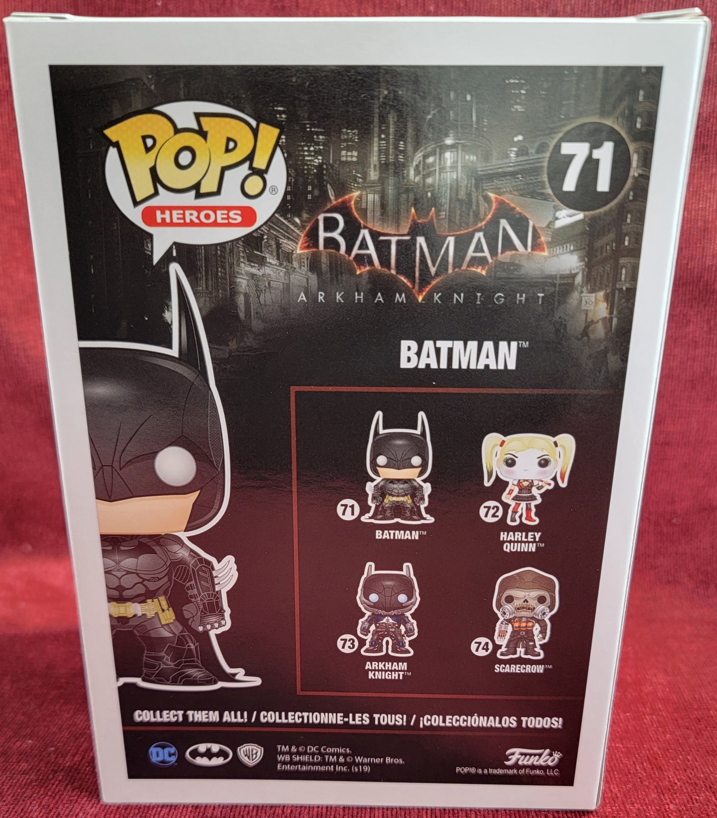 Batman funko # 71 (nib)
With pop protector