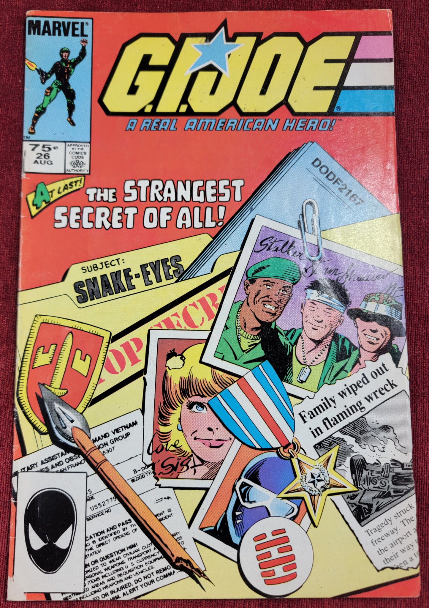 G.i.joe, a real American hero comic # 23, bagged and boarded