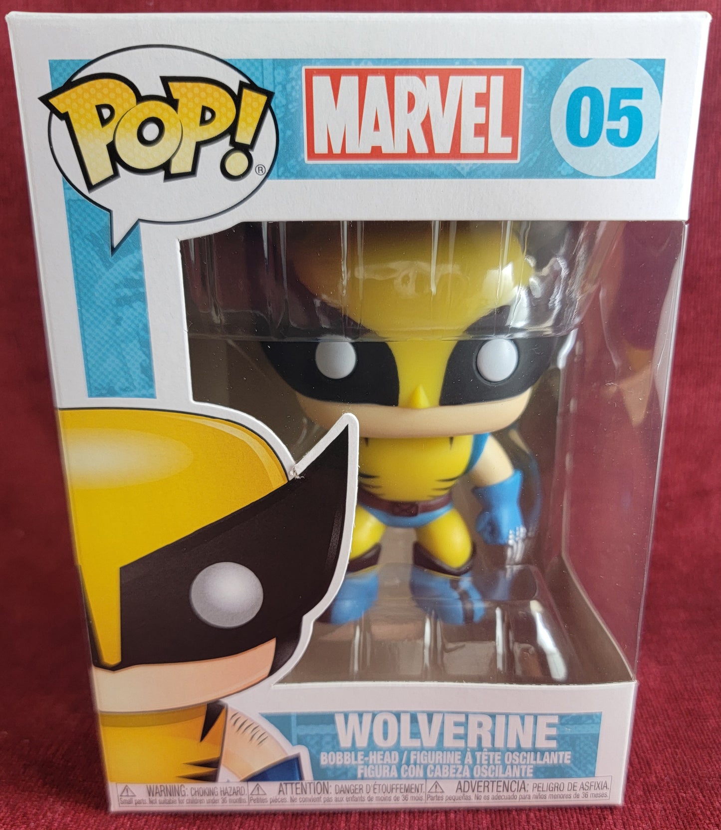 Wolverine funko # 05 (nib)
With pop protector