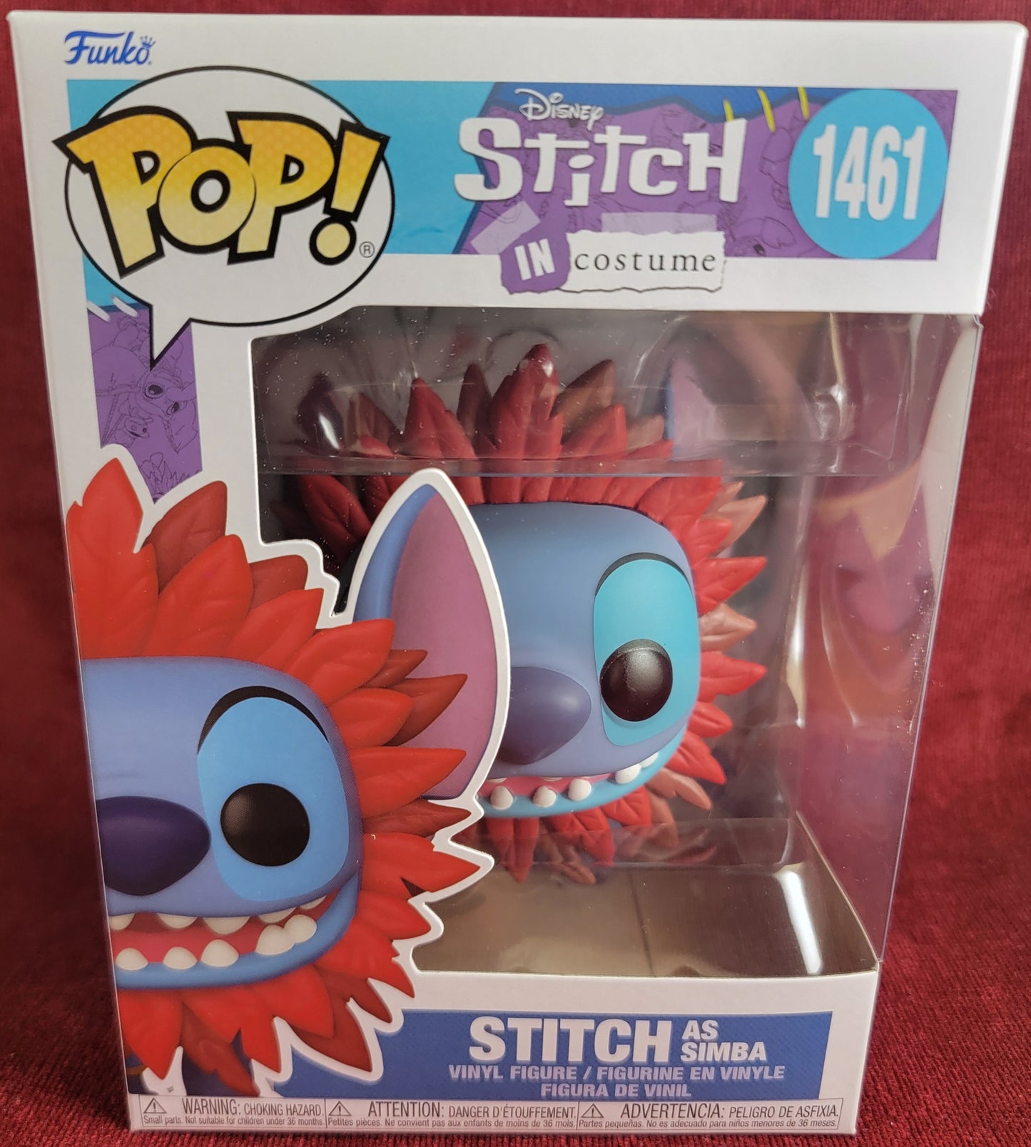 Stitch as Simba funko # 1461 (nib)
With pop protector