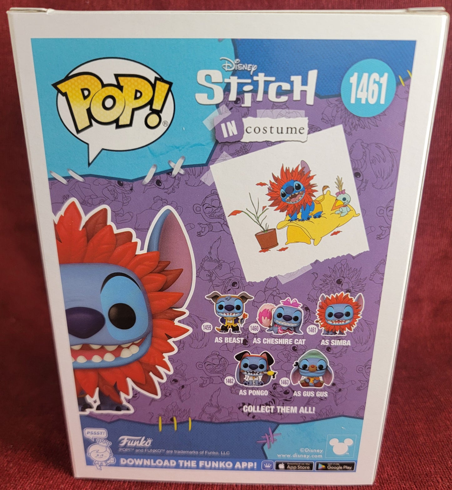 Stitch as Simba funko # 1461 (nib)
With pop protector