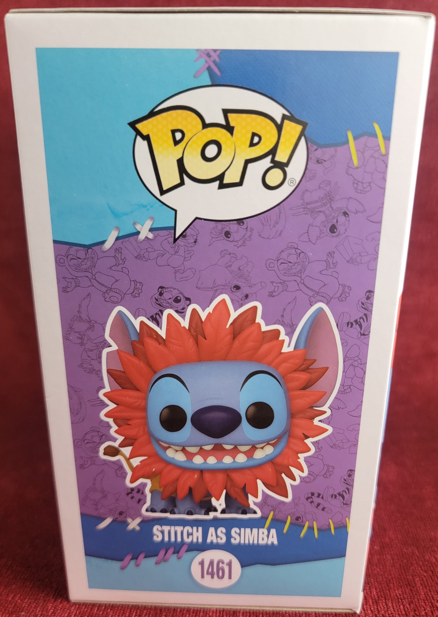 Stitch as Simba funko # 1461 (nib)
With pop protector