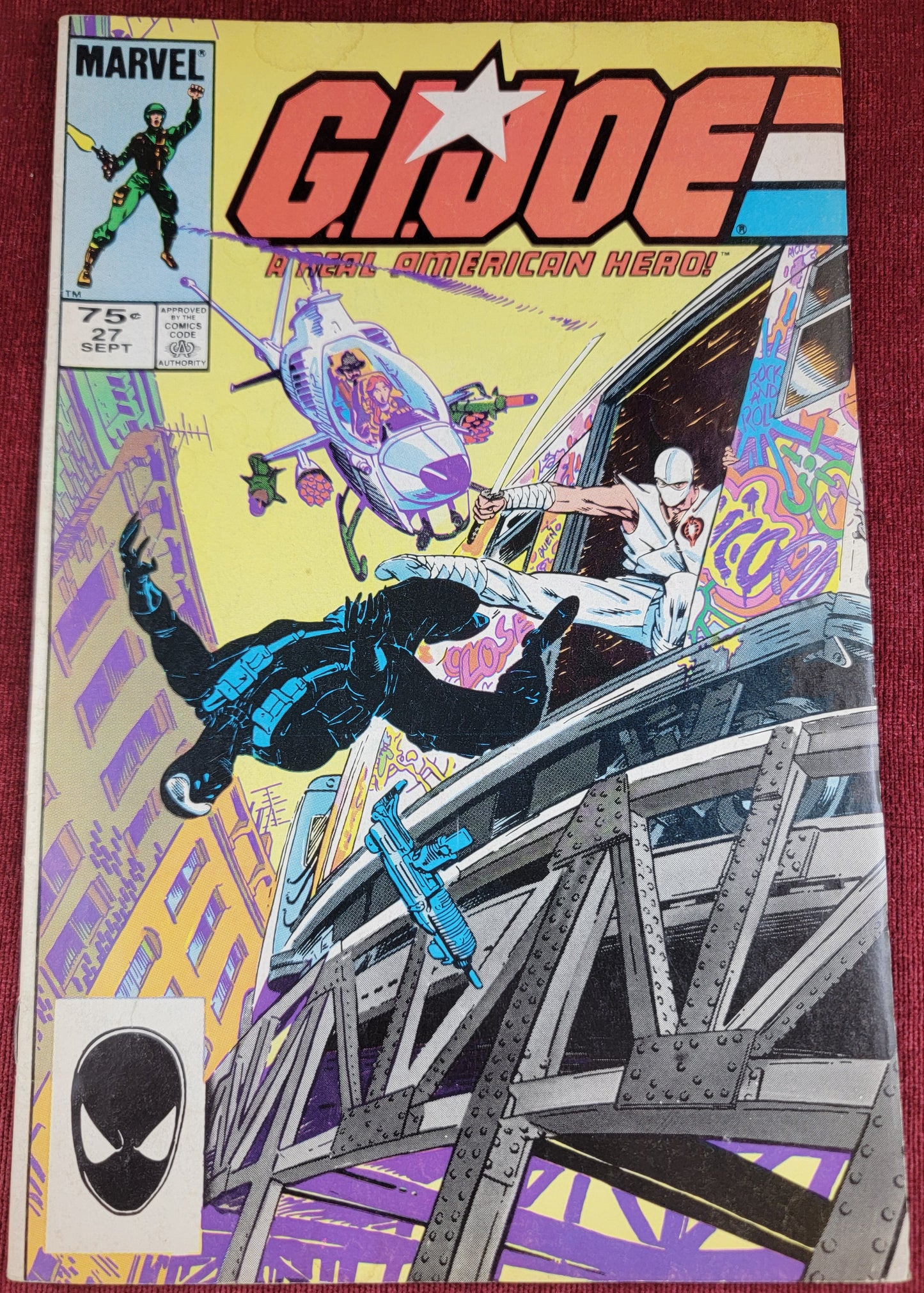 G.i.joe, a real American hero comic # 27, bagged and boarded