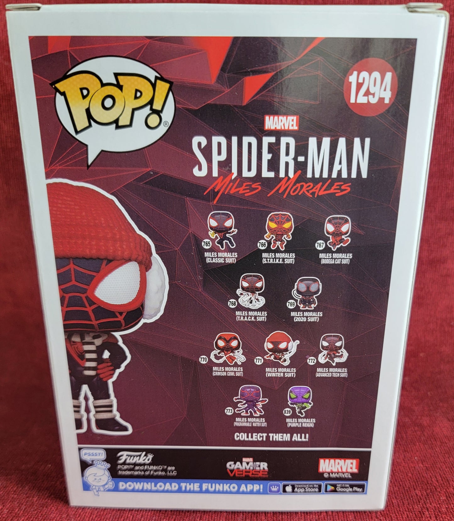 Miles Morales winter hot topic exclusive  funko # 1294 (nib) 
With pop protector