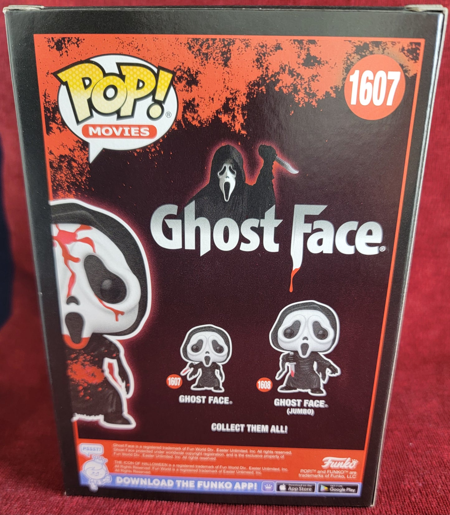 Ghost face hot topic exclusive funko # 1607 (nib) 
With pop protector