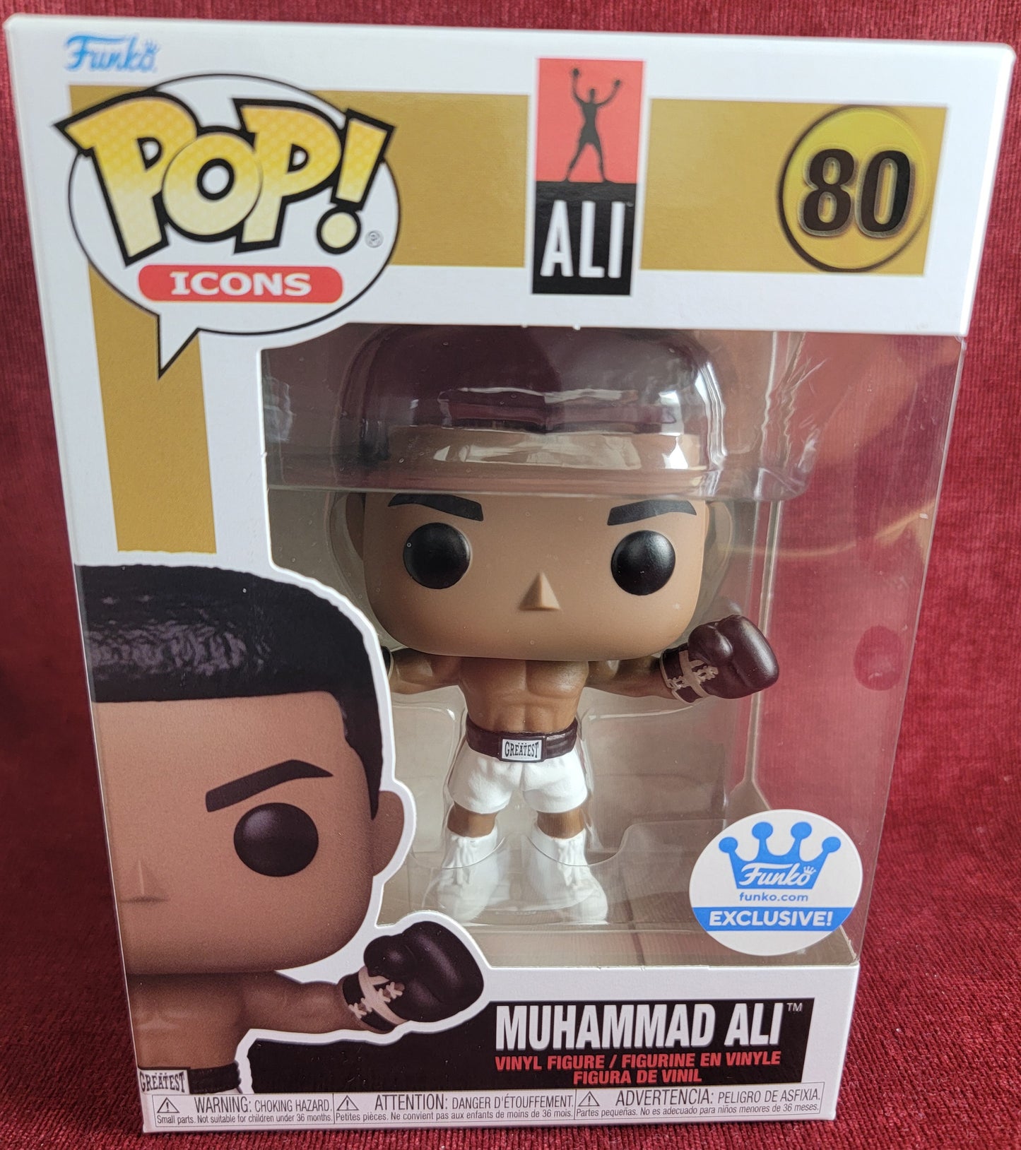 Muhammad Ali funko exclusive # 80 (nib)
With pop protector