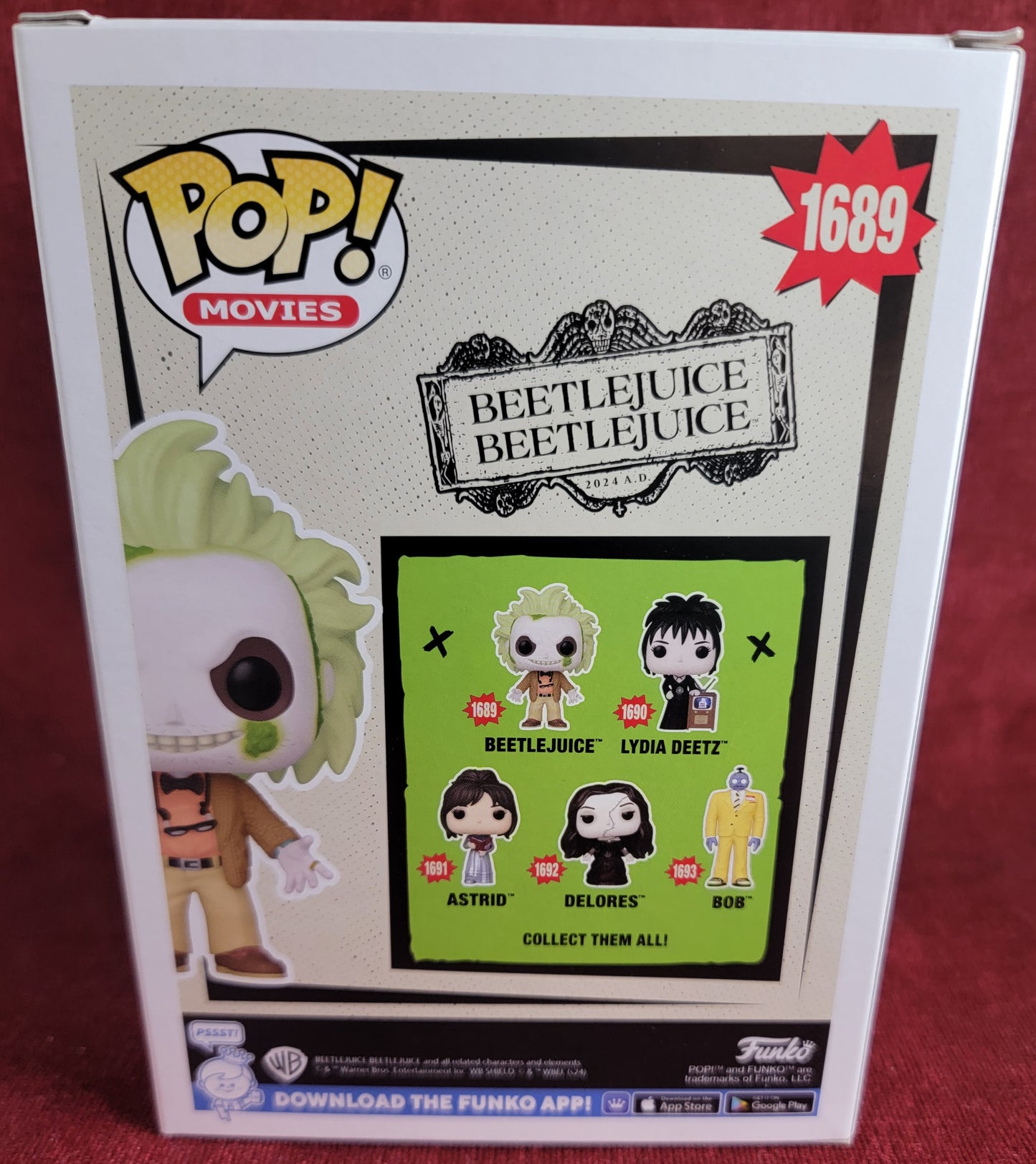 Beetlejuice funko # 1689 (nib)
With pop protector