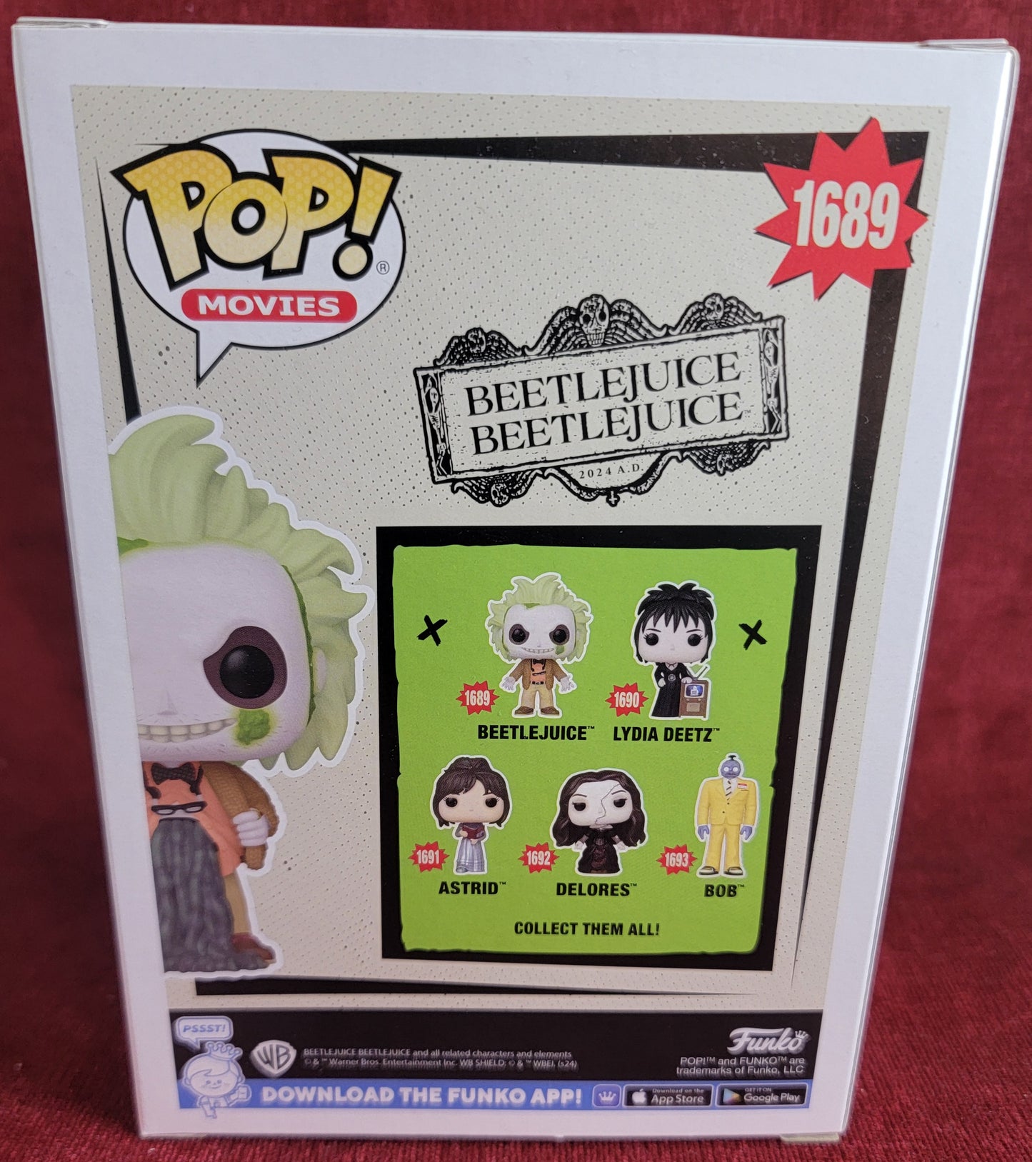 Beetlejuice chase exclusive funko # 1689 (nib)
With pop protector