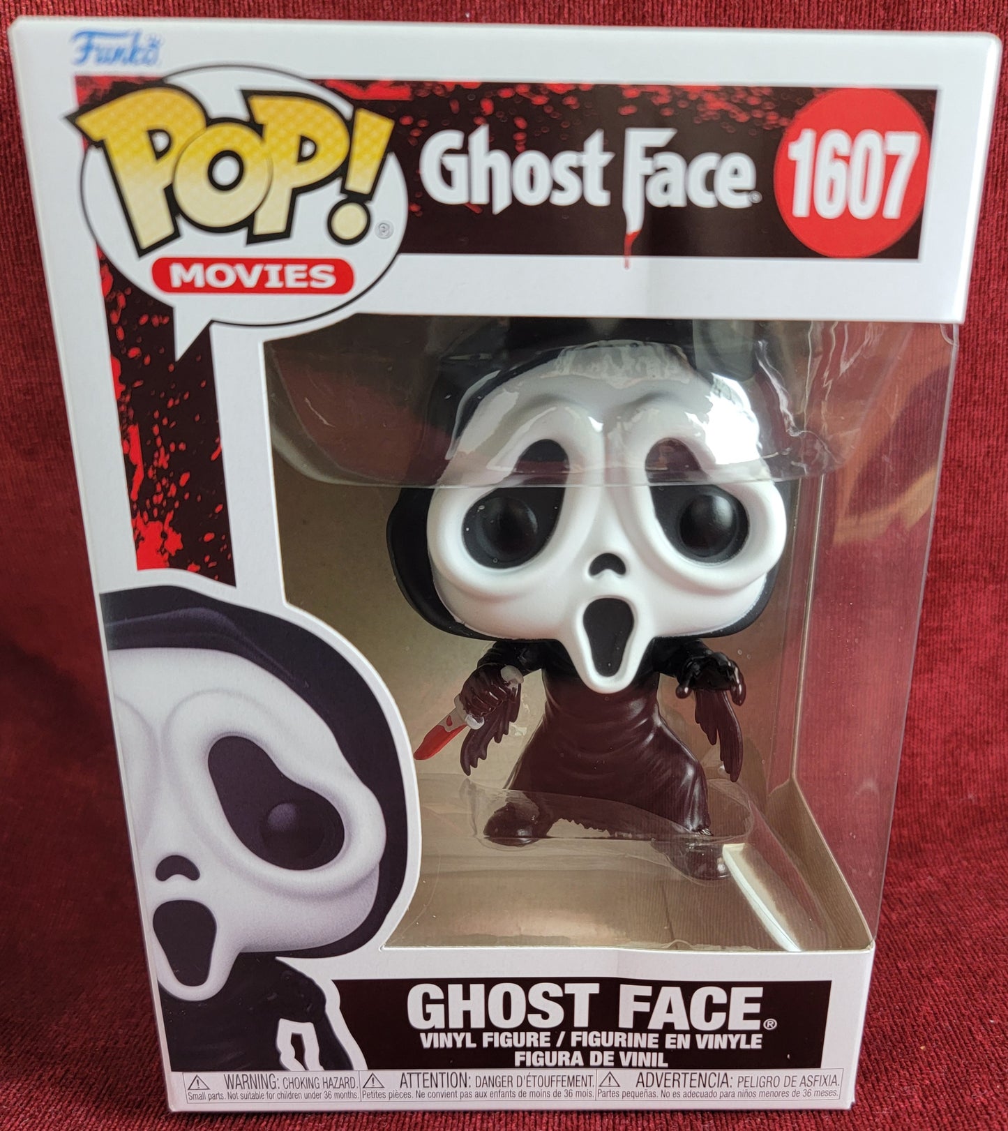 Ghost face  funko # 1607 (nib)
With pop protector