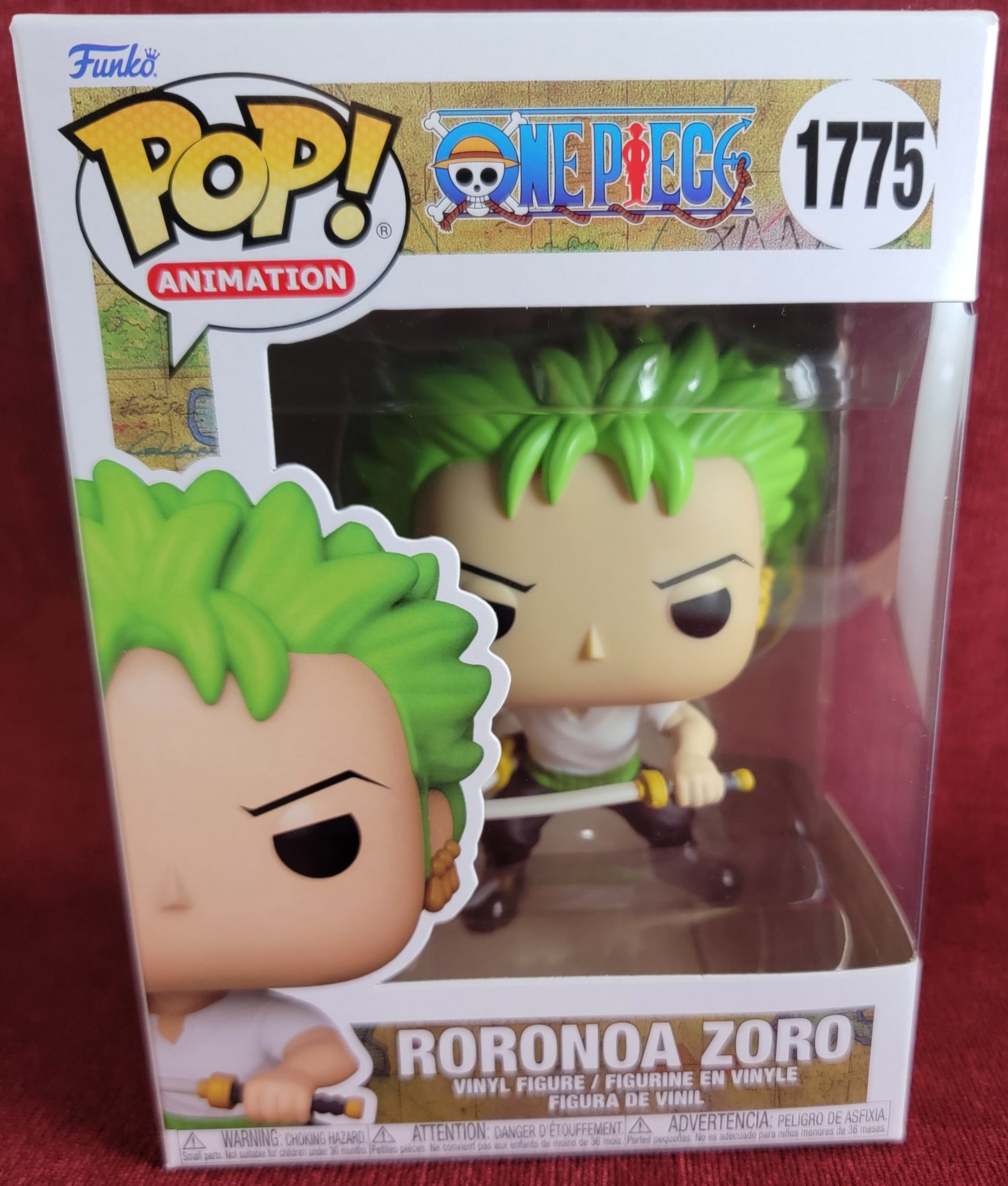 Roronoa Zoro  funko # 1775 (nib)
With pop protector