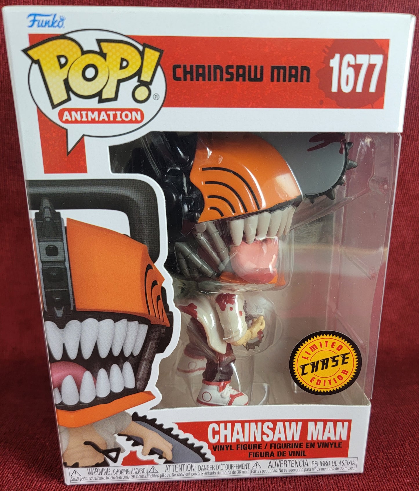 Chainsaw Man chase exclusive funko # 1677 (nib)
With pop protector