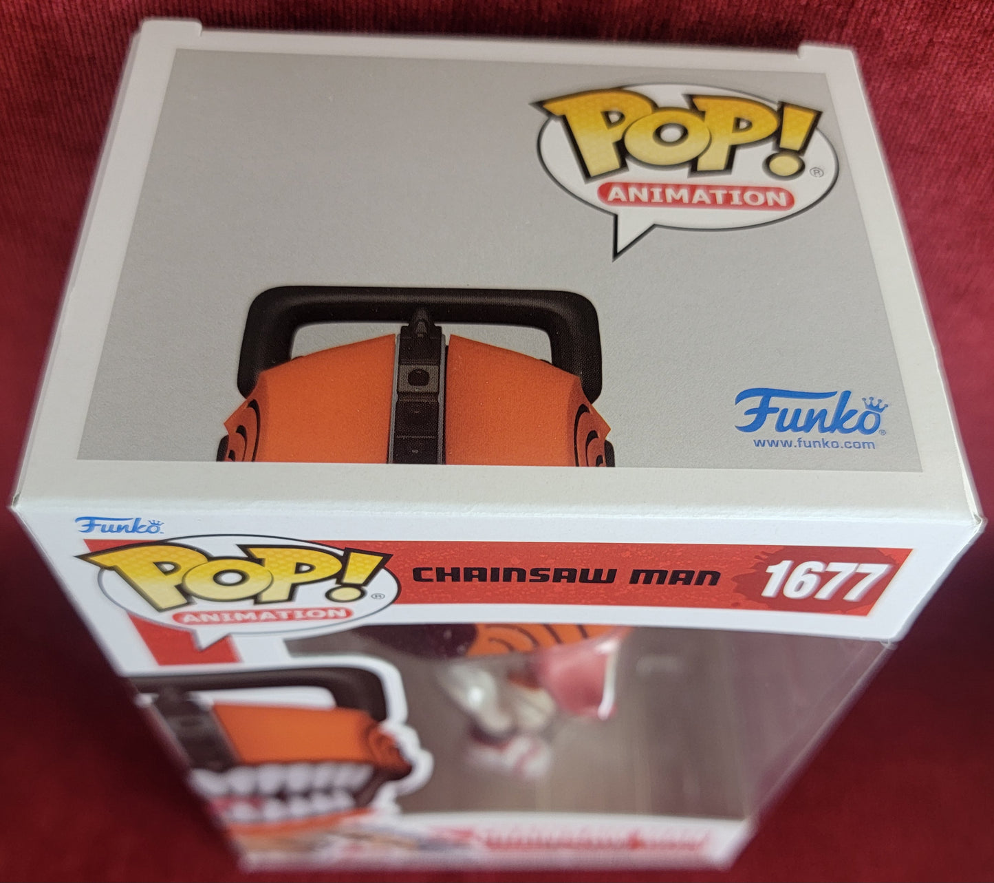 Chainsaw Man funko # 1677 (nib)
With pop protector