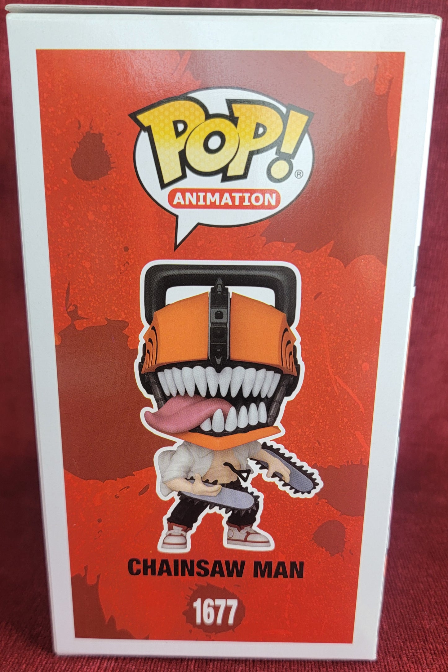 Chainsaw Man funko # 1677 (nib)
With pop protector