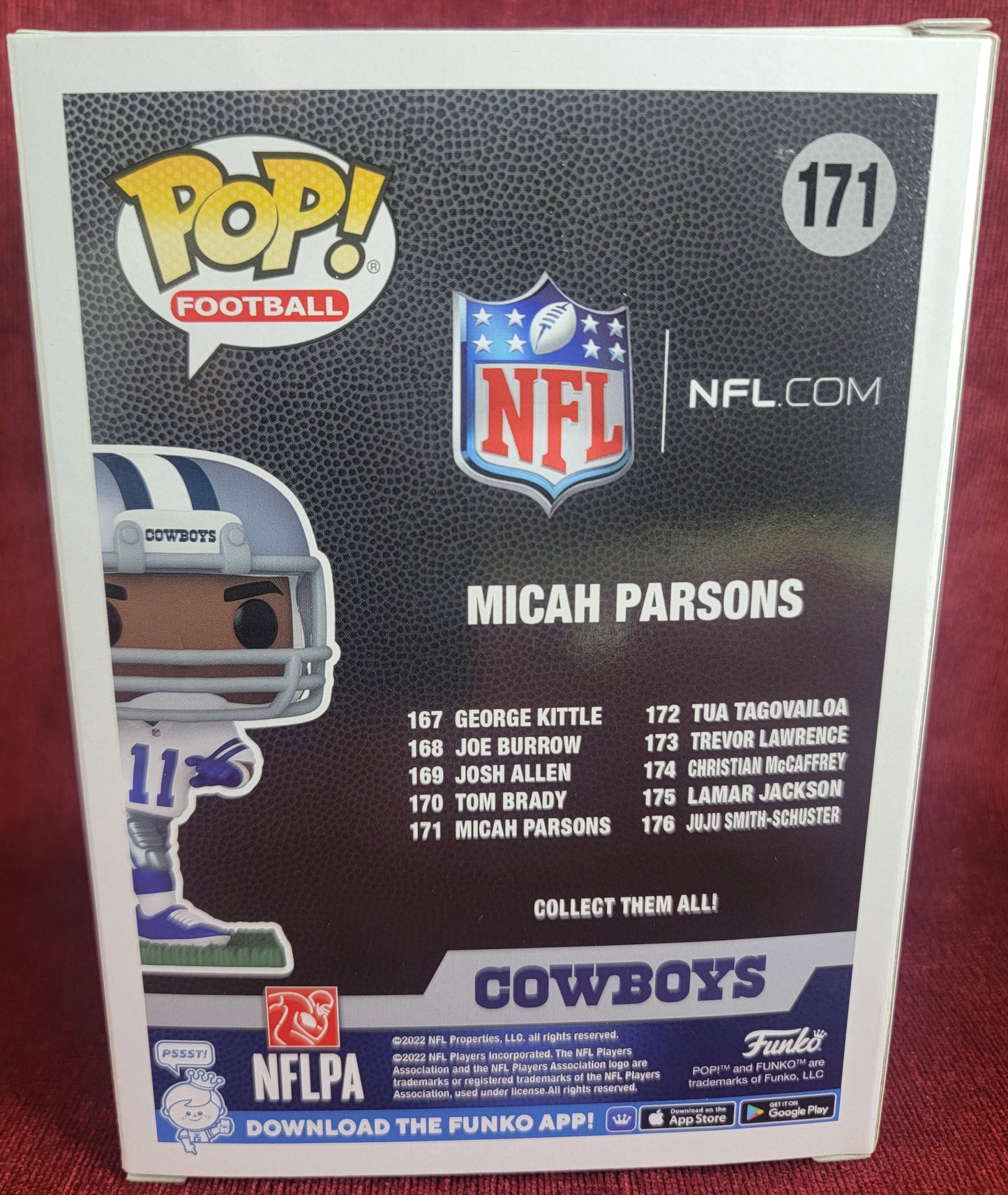 Micha parsons funko # 171 (nib)
With pop protector