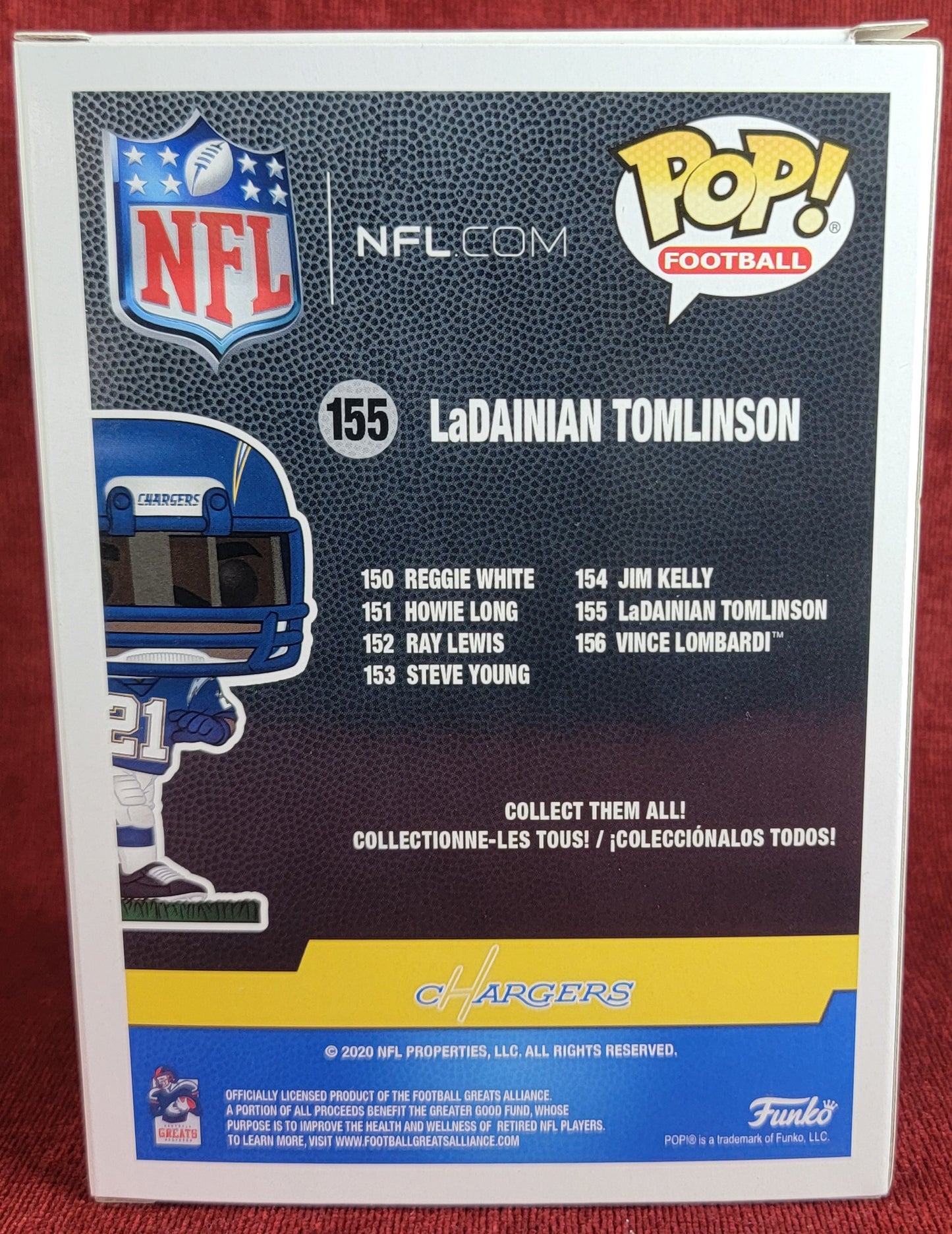 Ladainian Tomlinson funko # 155 (nib)
With pop protector