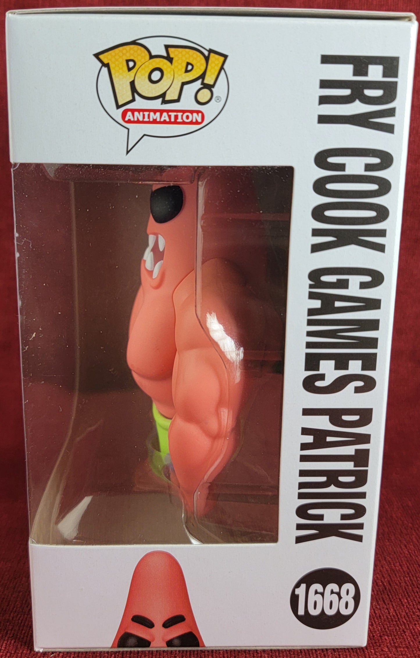 Fry cook games Patrick funko # 1668 (nib)
With pop protector