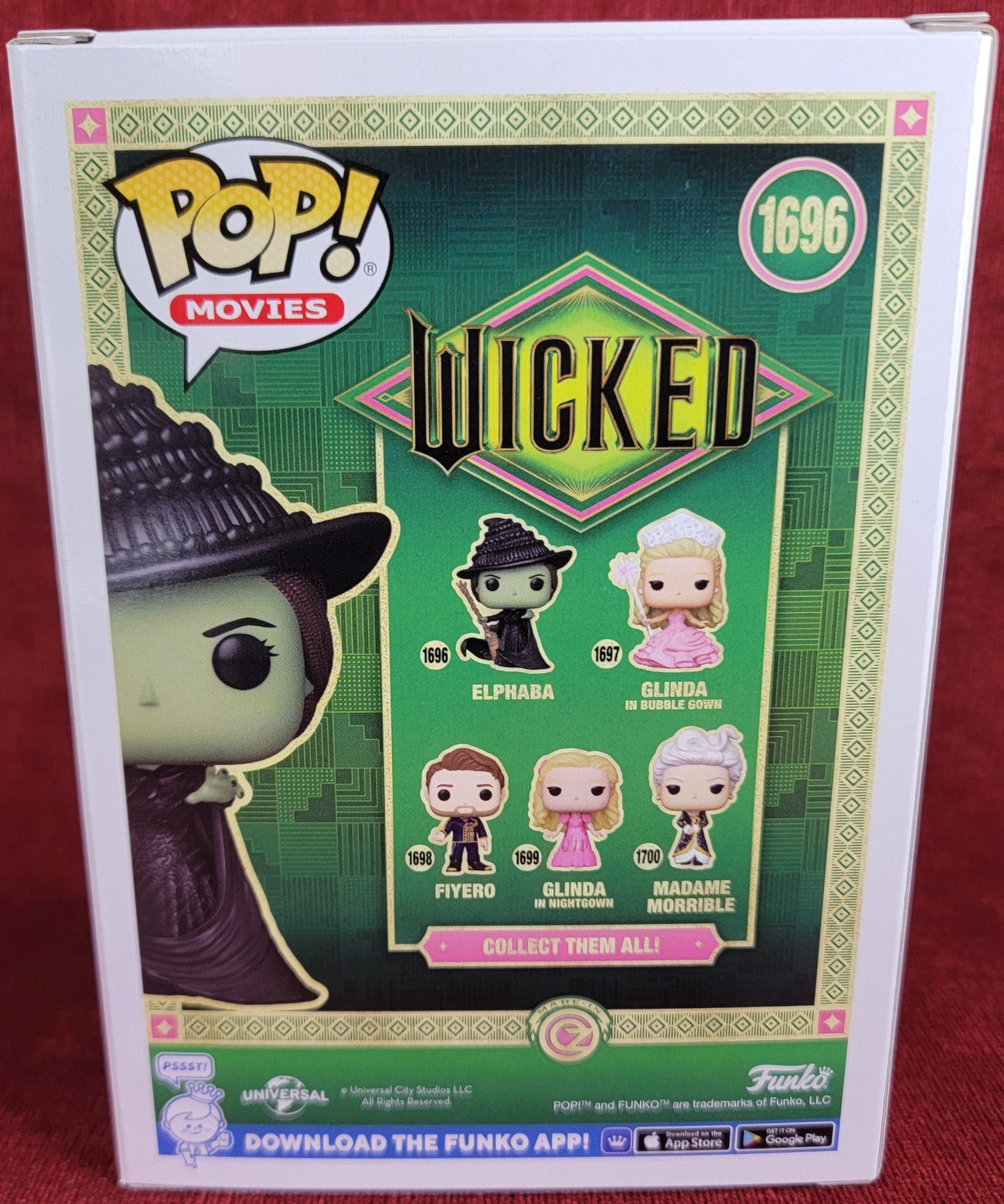 Elphaba funko # 1696 (nib)
With pop protector