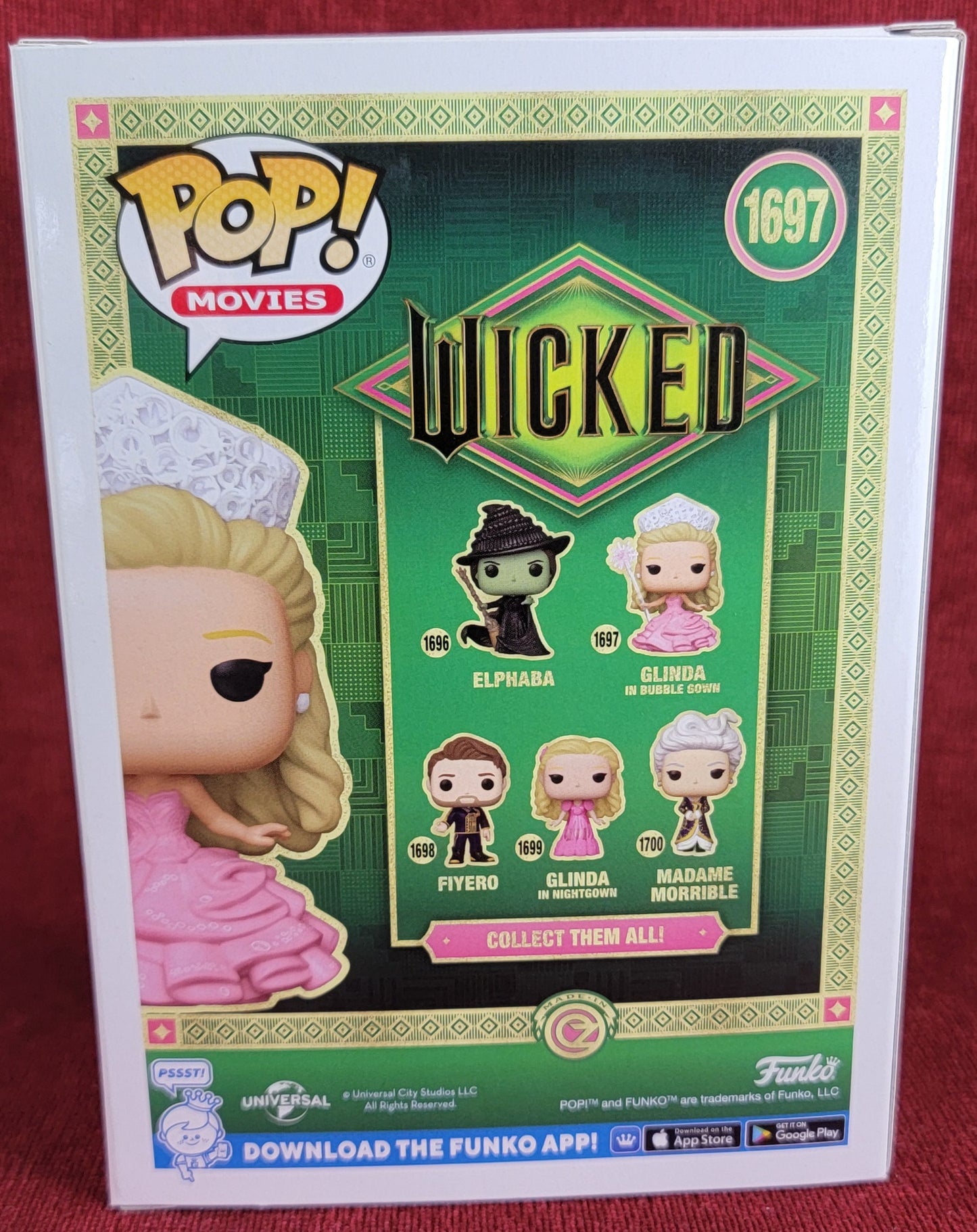 Glinda in bubble gown funko # 1697 (nib)
With pop protector