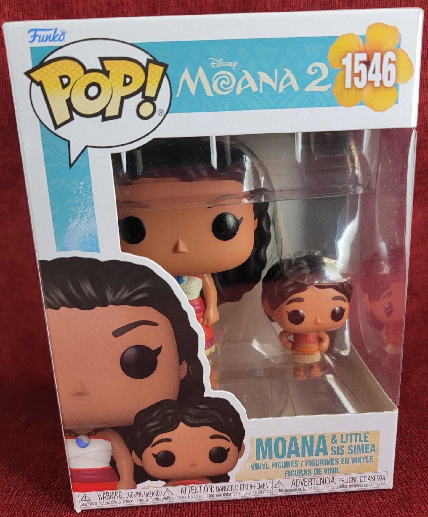 Moana & little sis simea funko # 1546 (nib)
With pop protector