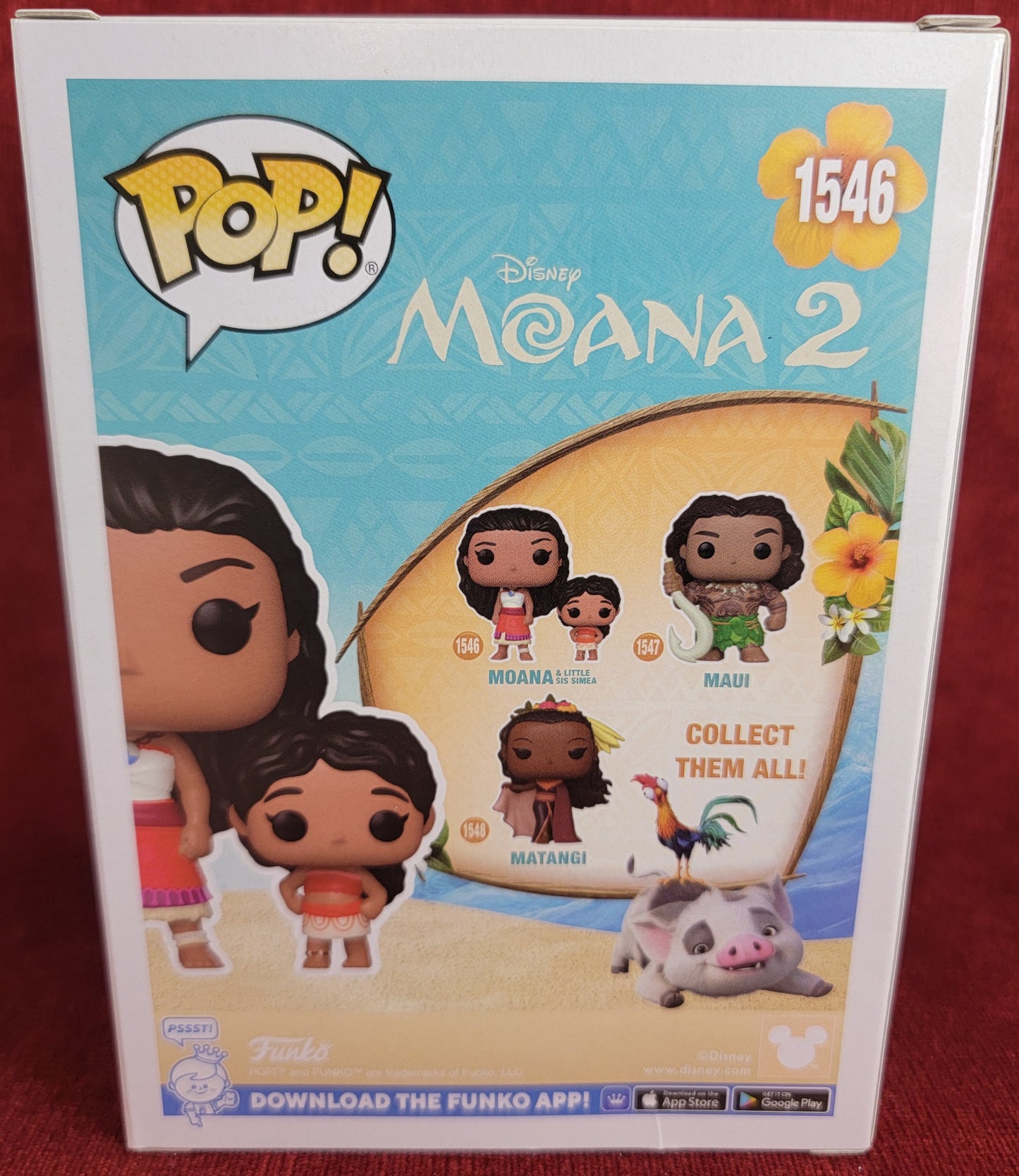 Moana & little sis simea funko # 1546 (nib)
With pop protector