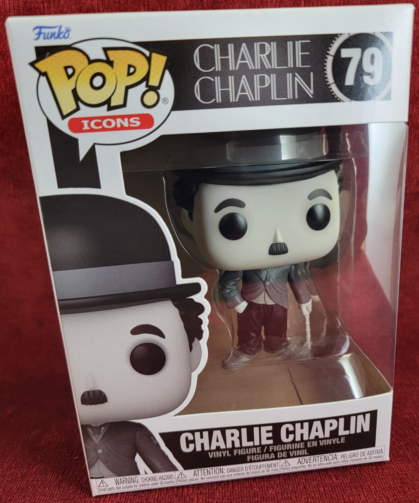 Charlie chaplin funko # 79 (nib)
With pop protector