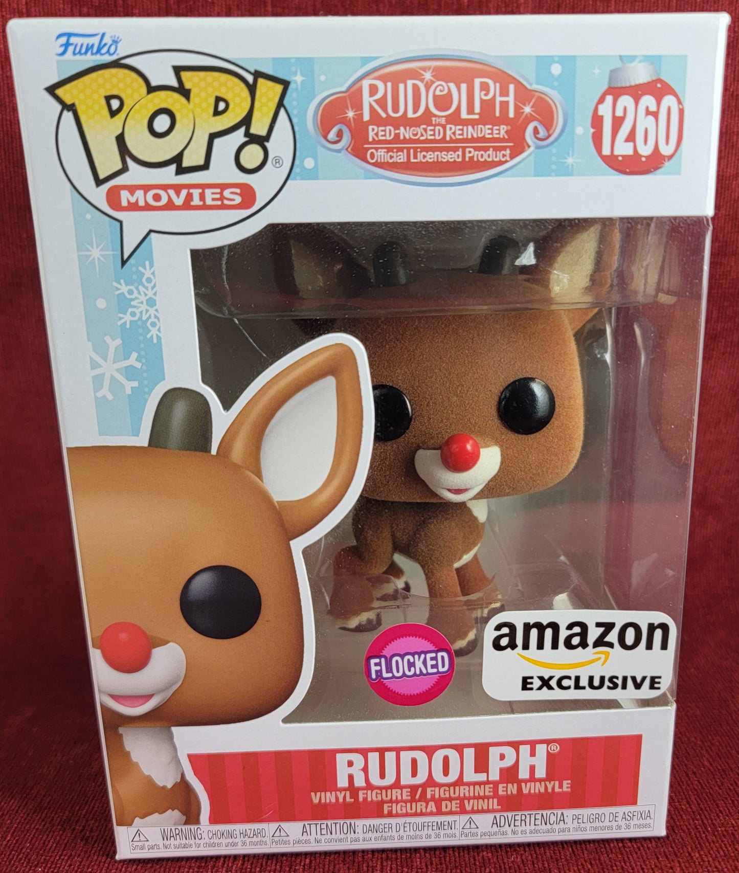 Ruldolph amazon exclusive funko # 1260
With pop protector