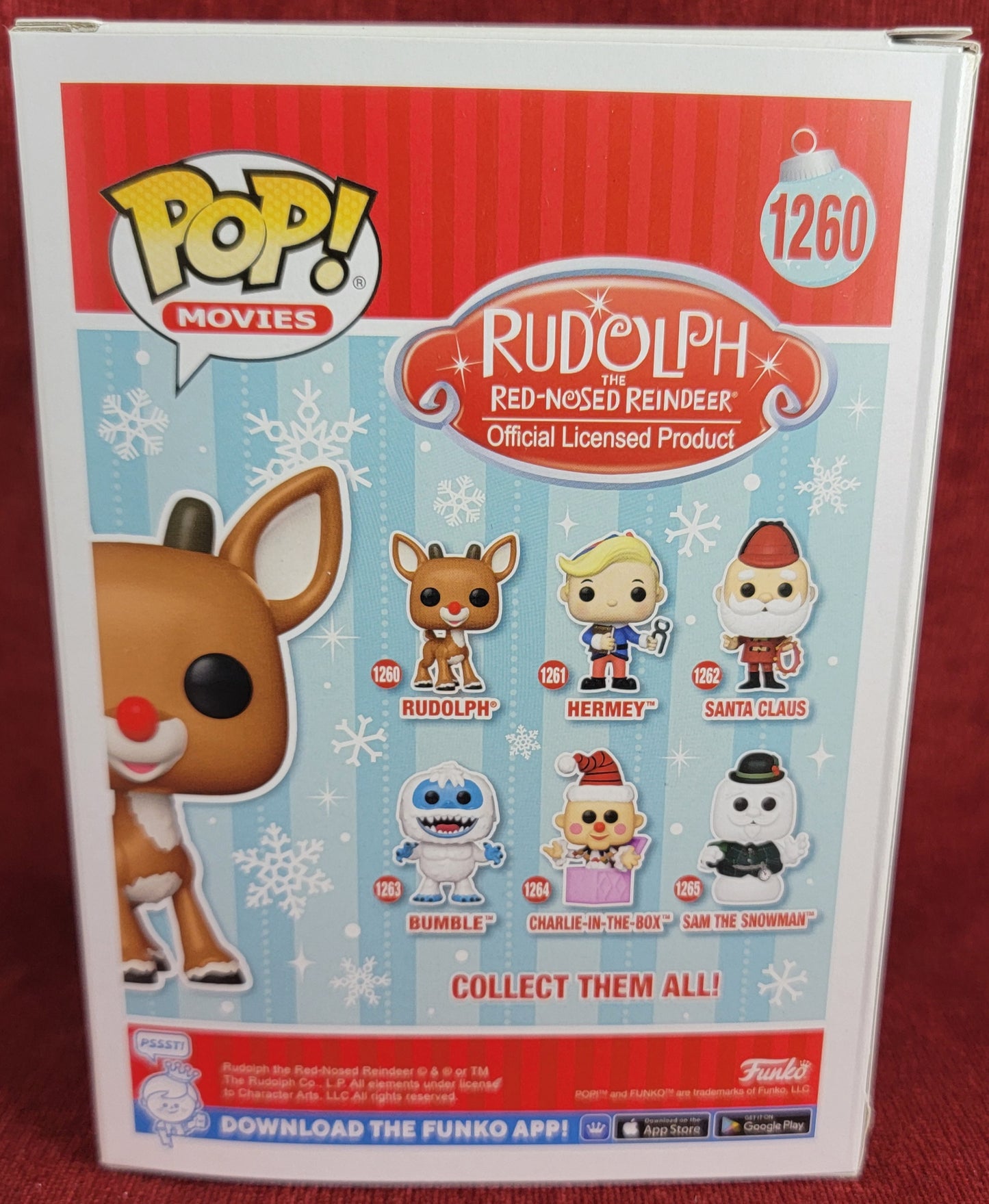 Ruldolph amazon exclusive funko # 1260
With pop protector