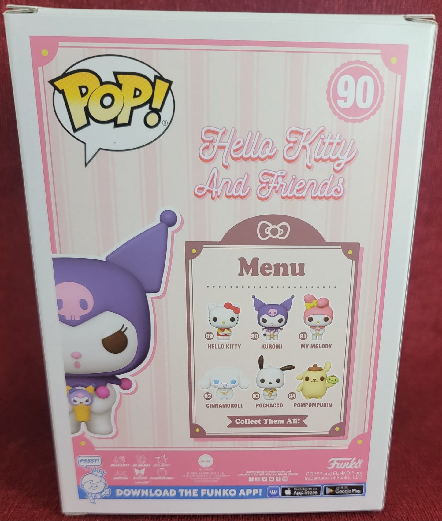 Kuromi funko # 90 (nib)
With pop protector