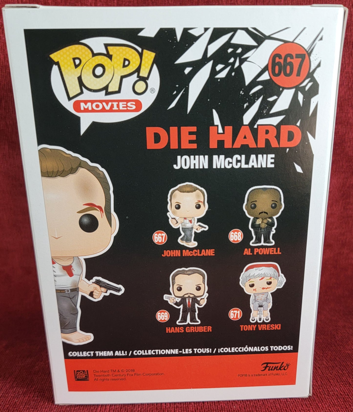 John McClane funko # 667 (nib)
With pop protector