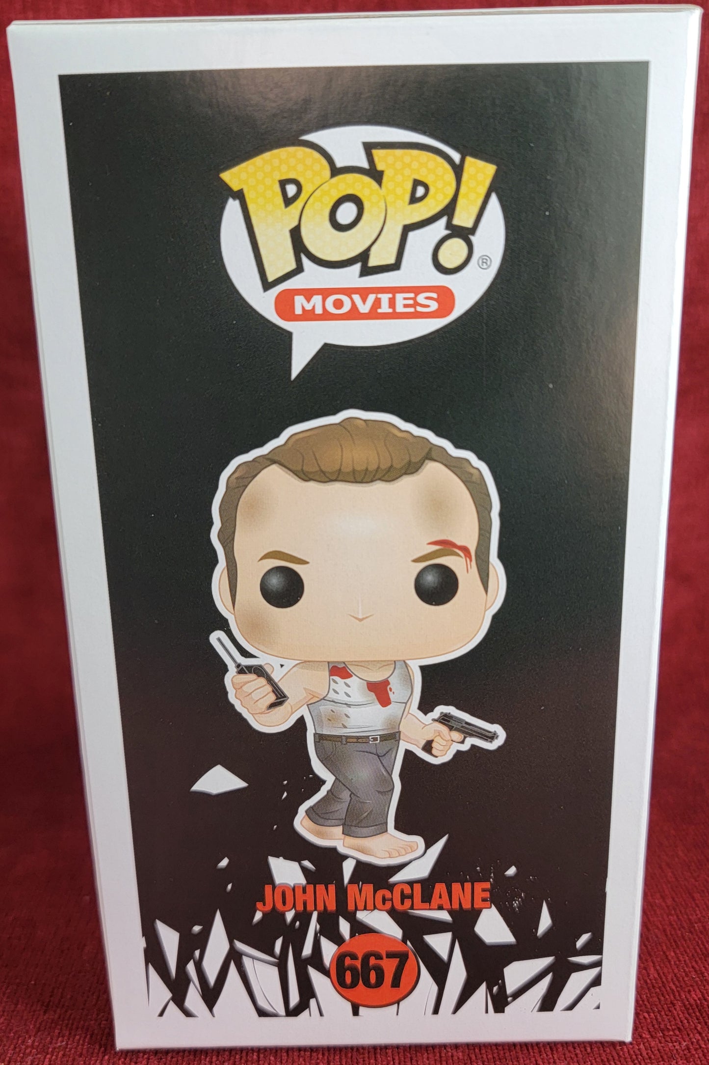 John McClane funko # 667 (nib)
With pop protector